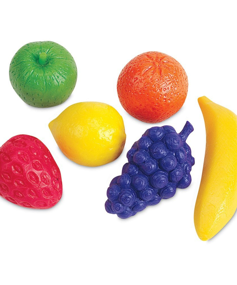 Learning Resources Fruity Fun Counters, Set of 108 Colourful Fruit-Shaped Counters for Early Maths Skills, Includes Storage Tub, Ages 3 Plus