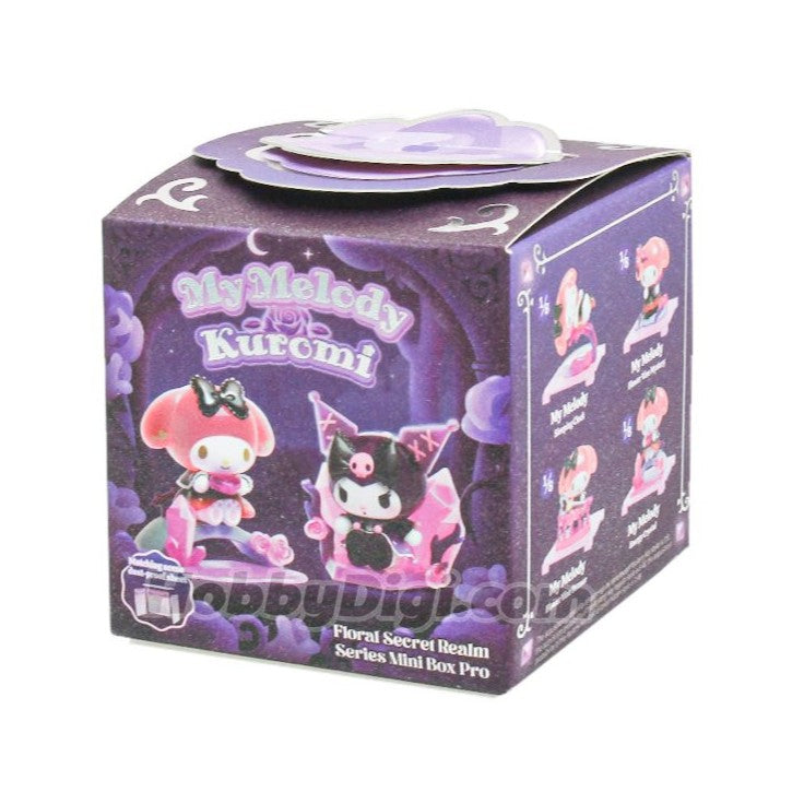 Moetch Sanrio My Melody & Kuromi Floral Secret Realm Blind Box Figures – Random 1 Piece Collectible Toy, Mystery Surprise Collectibles & Figures, Ages 6+