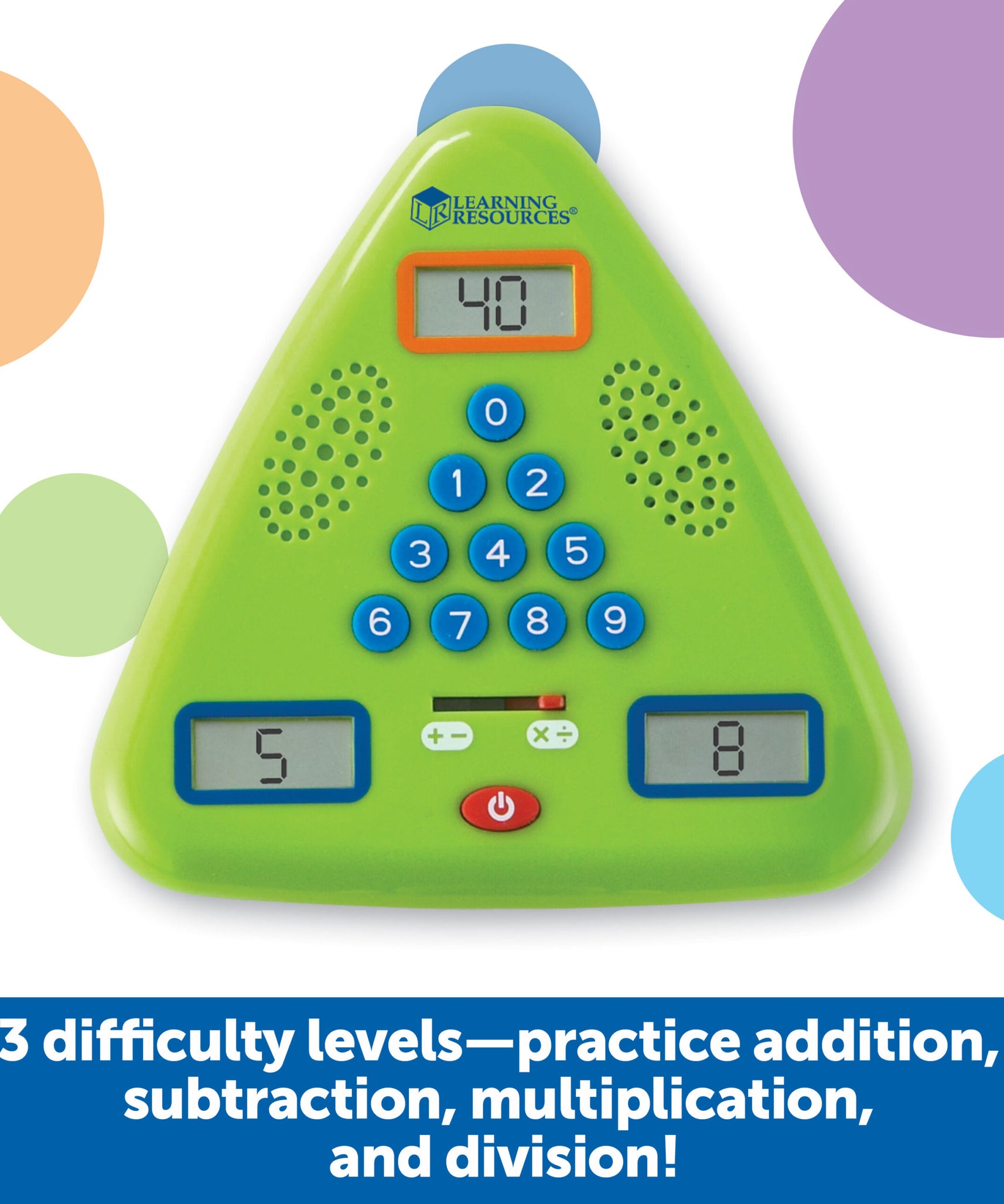 موارد التعلم - بطاقة تعليمية إلكترونية محمولة لتعلم الرياضيات، لعبة رياضيات تفاعلية للأطفال من سن 6 سنوات فما فوق