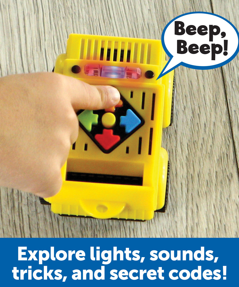 Learning Resources Switcheroo Coding Crew, 3-in-1 Screen-Free Coding Robot for Kids, Preschool STEM Toy with Interchangeable Vehicle Shells and Rescue Missions, Ages 4+