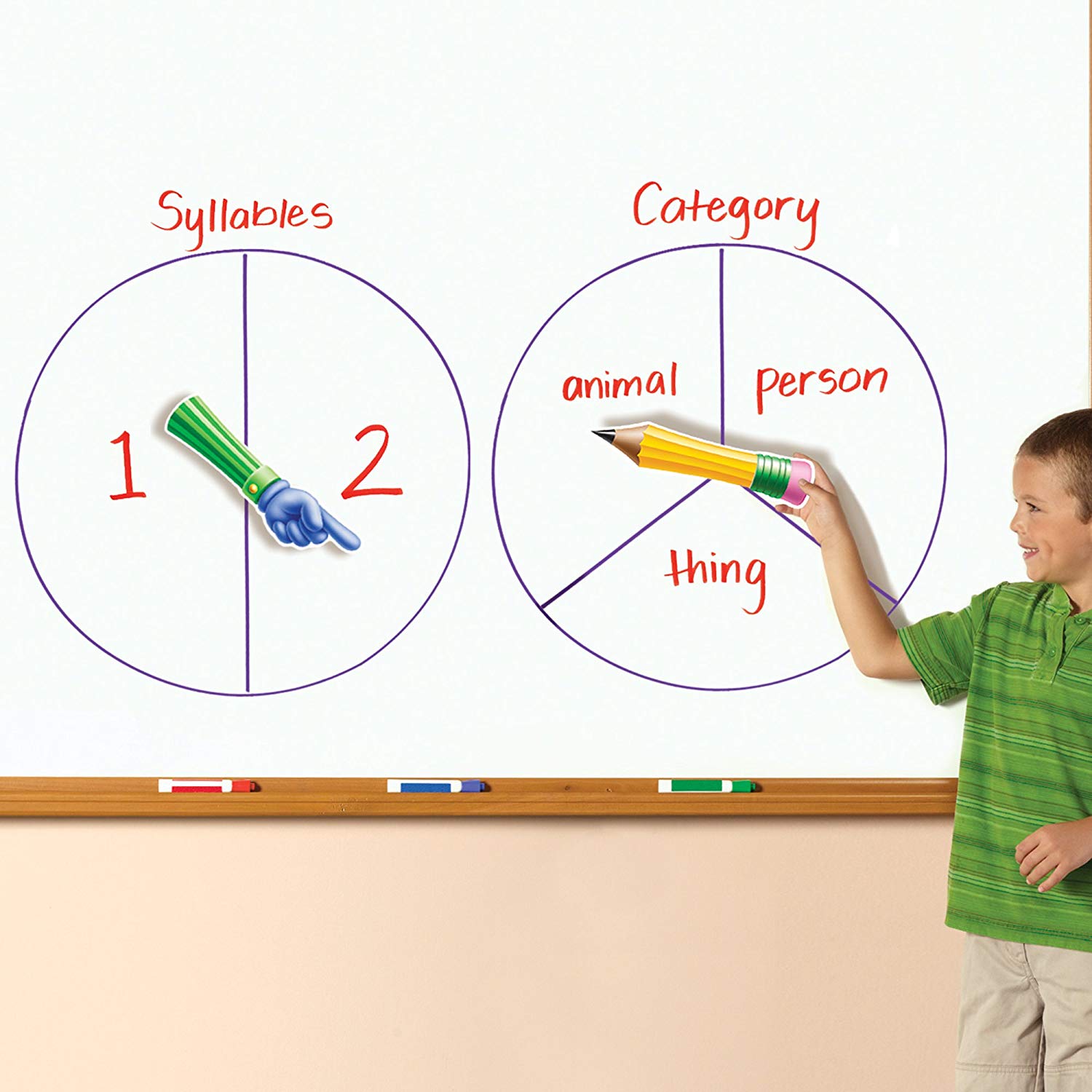 مجموعة SpinZone من Learning Resources، مجموعة من 3 قطع مغناطيسية قابلة للتخصيص للوحات البيضاء، مورد تعليمي للأعمار من 4 سنوات فما فوق