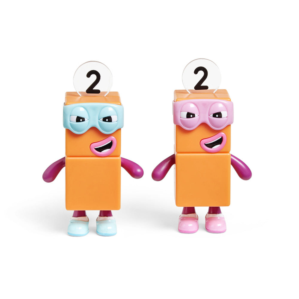 مجموعة موارد التعلم Numberblock Four and the Terrible Twos، شخصيات قابلة للتجميع للعب الخيالي، مرخصة رسميًا