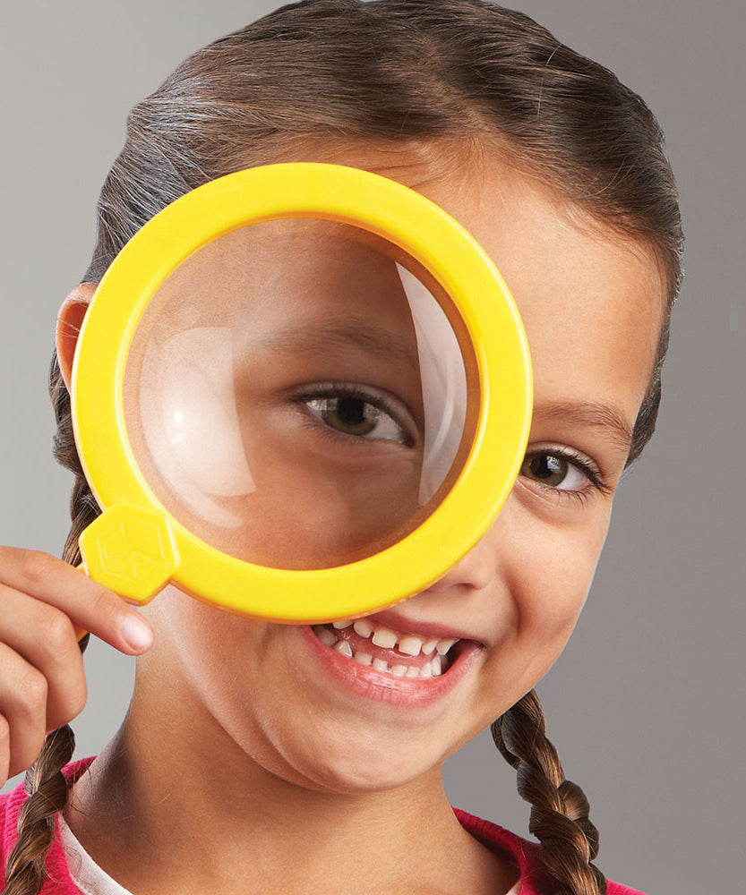 مجموعة من 12 عدسة مكبرة كبيرة الحجم من Learning Resources مع حوامل مدمجة، تكبير 4.5x، مثالية لاستكشاف العلوم والتكنولوجيا والهندسة والرياضيات والعلوم المبكرة، للأعمار من 3 سنوات فما فوق