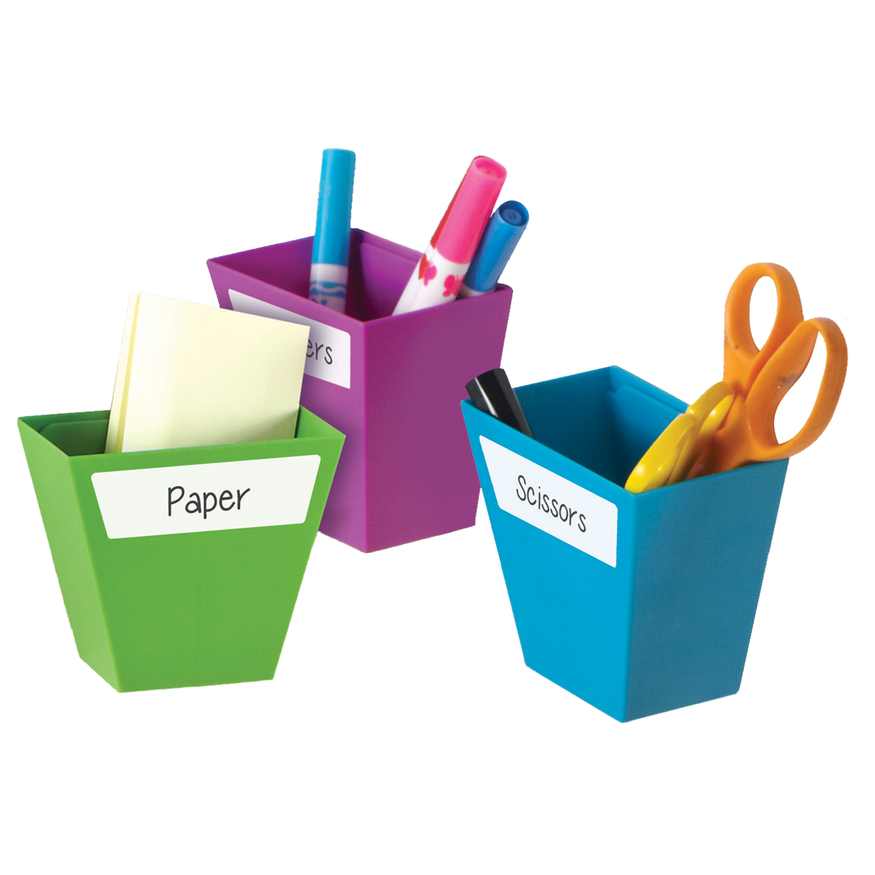 صناديق تخزين مغناطيسية من Learning Resources (مجموعة من 4)، منظمات متعددة الأقسام نابضة بالحياة للفصول الدراسية أو المكتب أو محطة الواجبات المنزلية، تتضمن ملصقات سهلة التنظيف (9 سم × 5 سم لكل منها)