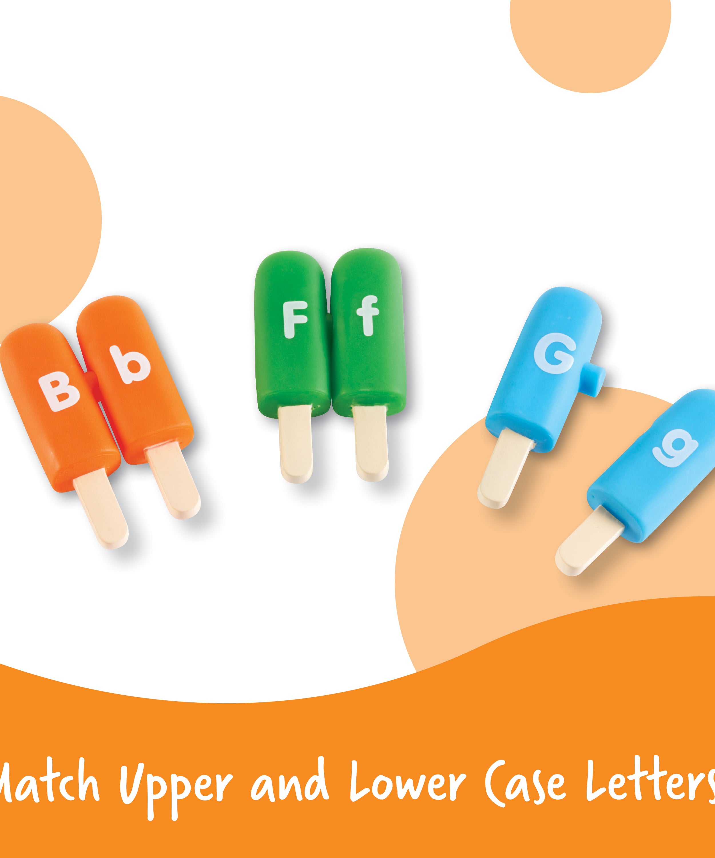 ألعاب Alpha Pops الذكية من Learning Resources، لتنمية المهارات الحركية الدقيقة والتعرف على الحروف، للأعمار من سنتين فما فوق