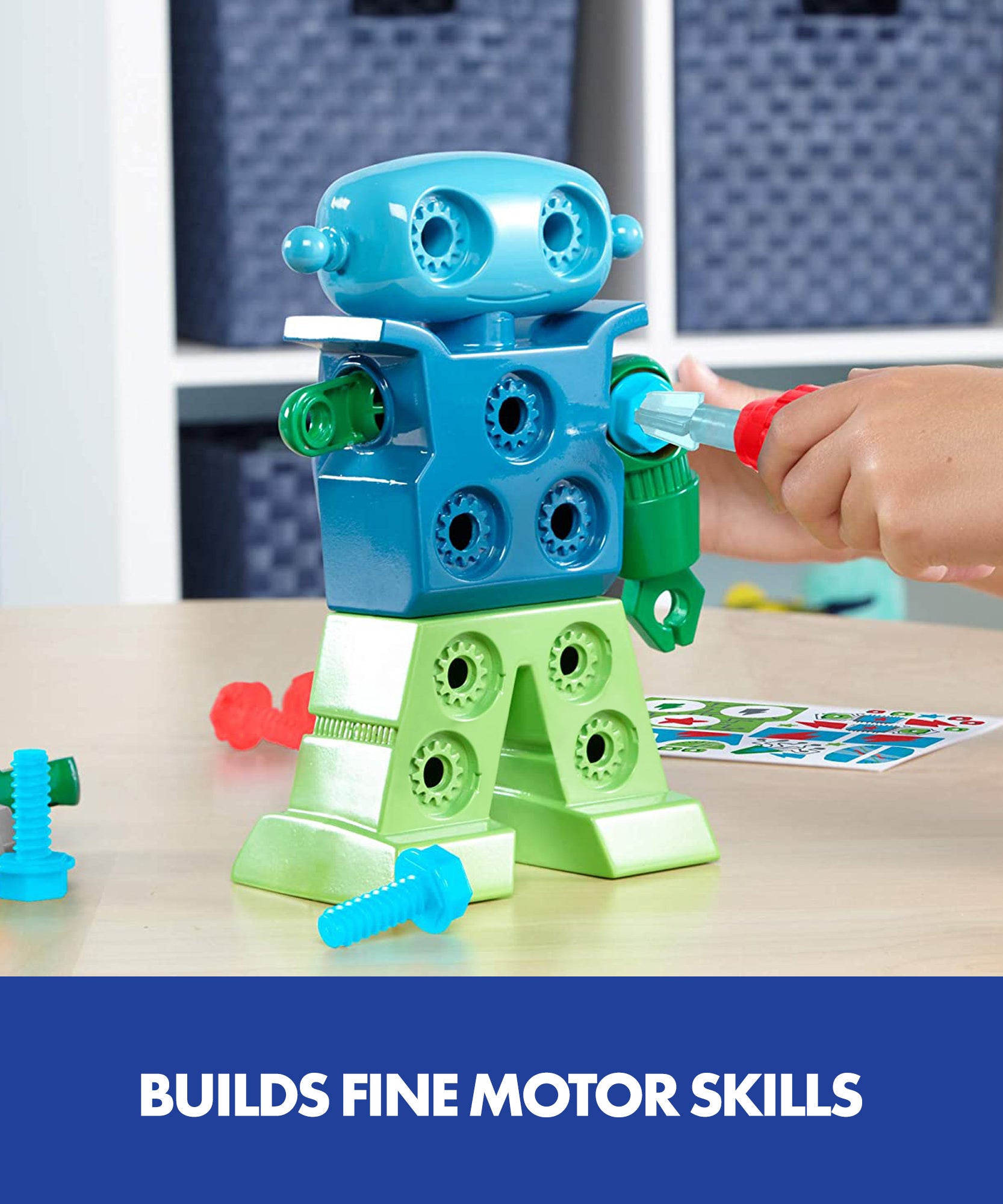 Learning Resources Design & Drill Robot, Construction Toy for Kids