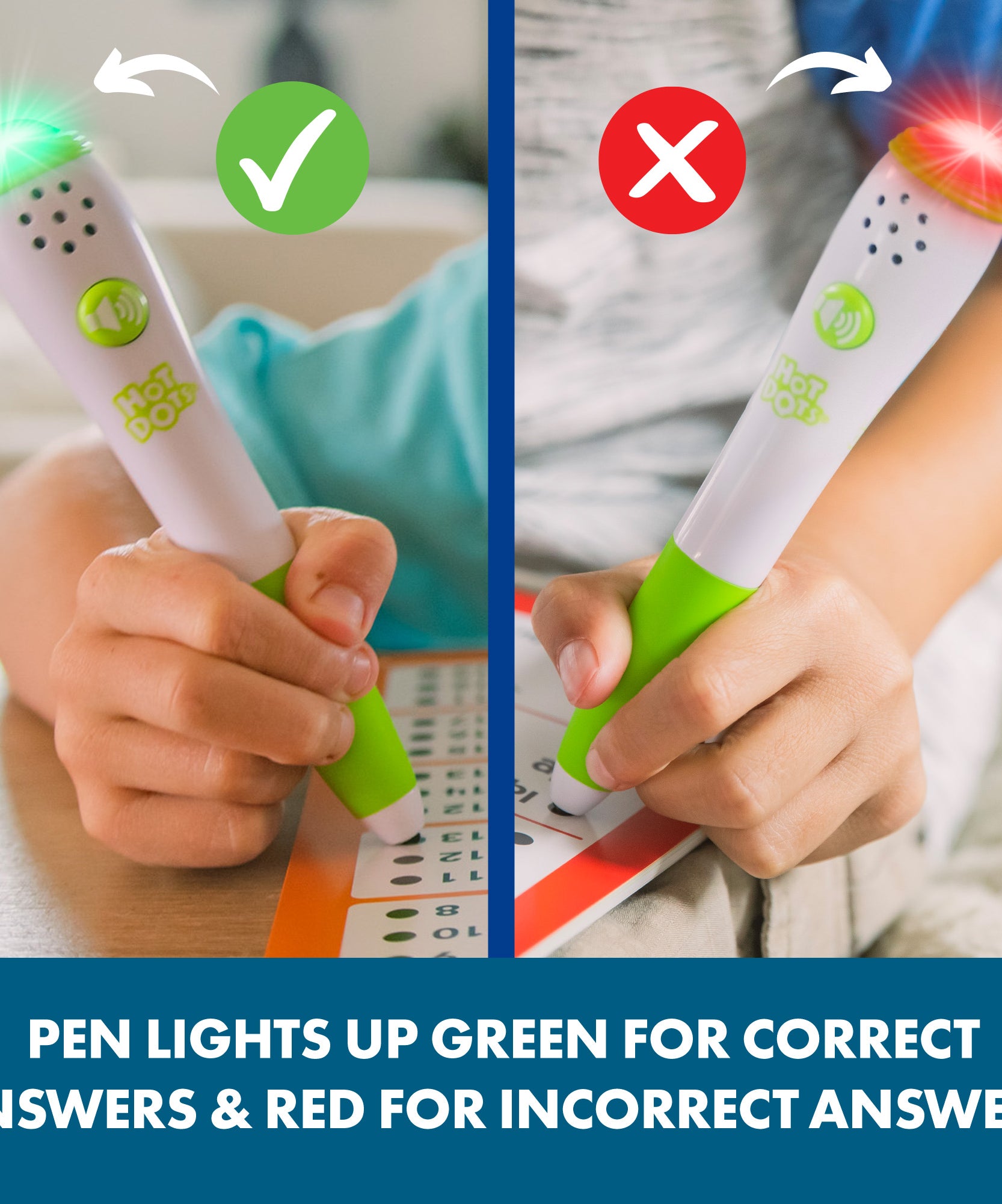 مصادر التعلم - النقاط الساخنة - دعونا نتعلم الرياضيات - الصف الأول، كتاب تمارين تفاعلي يحتوي على 50 صفحة أنشطة وقلم ناطق، مناسب للأعمار من 6 سنوات فما فوق