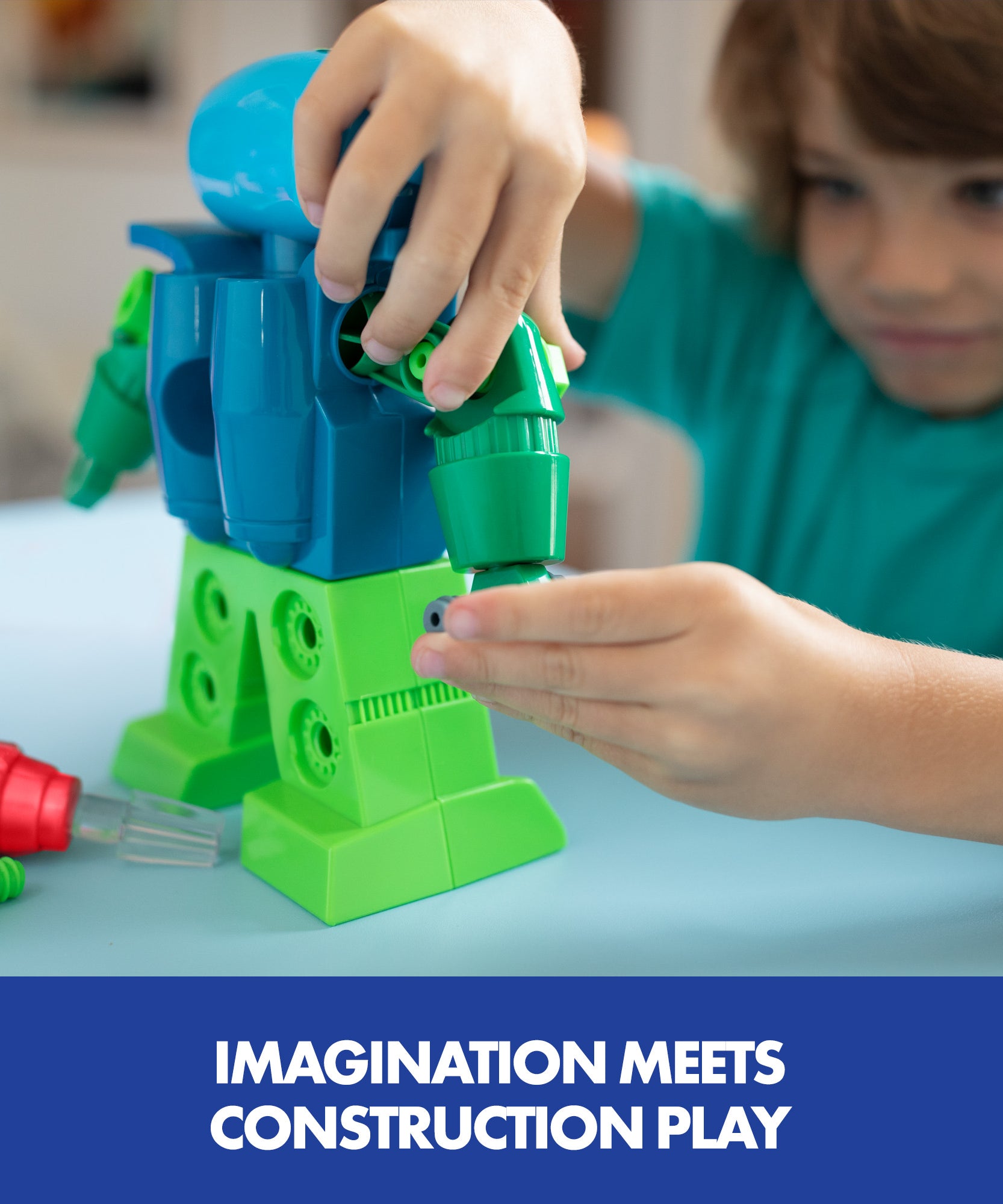 Learning Resources Design & Drill Robot, Construction Toy for Kids