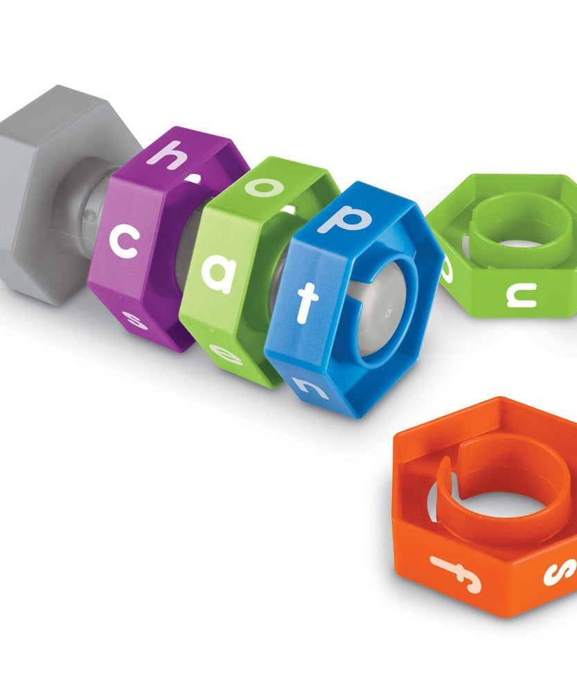 Learning Resources Word Construction, Hands-On Literacy Tool, Encourages Early Word Building & Spelling, Includes Activity Guide, Learning Resources