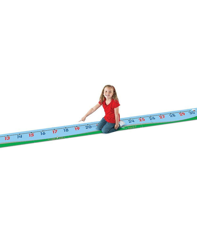Learning Resources 0–30 Number Line Floor Mat Durable Vinyl Math Mat for Kids Ages 5 Plus