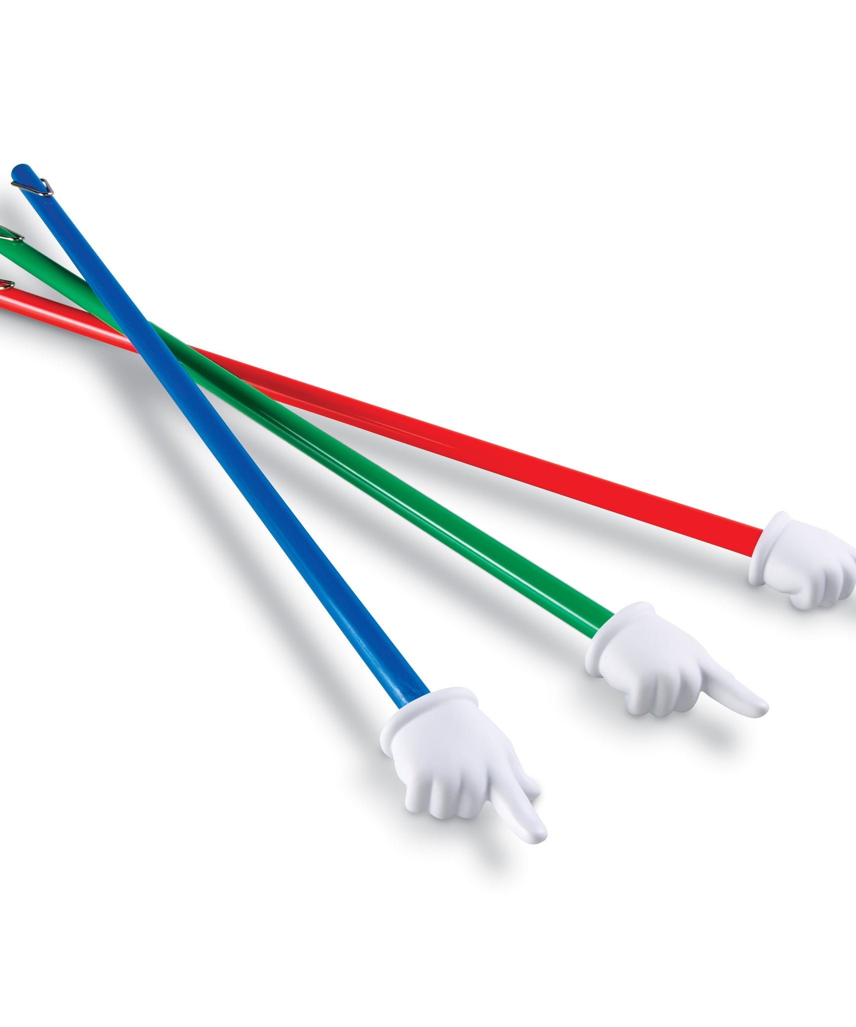 مجموعة مؤشرات يدوية من Learning Resources مكونة من 3 مؤشرات يدوية طويلة جدًا مقاس 24 بوصة للأطفال من سن 3 سنوات فما فوق