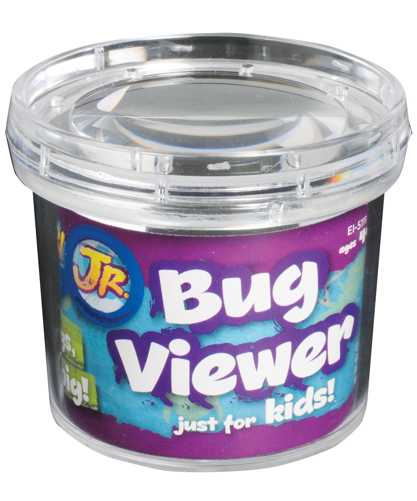 موارد التعلم GeoSafari Jr. Bug Viewer، وعاء مكبر للأطفال، تكبير 3 أضعاف، فتحات هوائية للعرض المباشر، قاعدة قياس شبكية، مثالي للاستكشاف في الهواء الطلق، للأعمار من 3 سنوات فما فوق