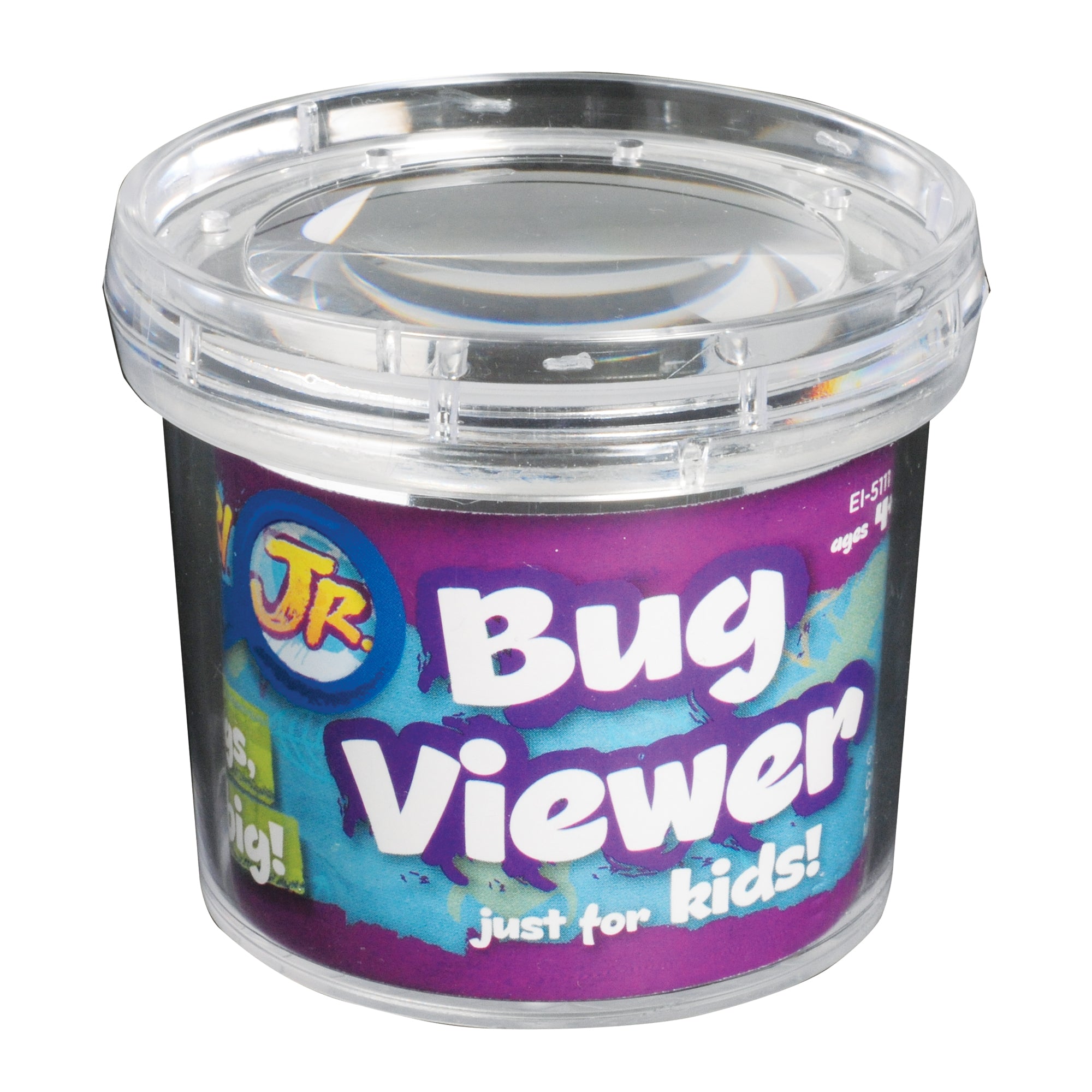 موارد التعلم GeoSafari Jr. Bug Viewer، وعاء مكبر للأطفال، تكبير 3 أضعاف، فتحات هوائية للعرض المباشر، قاعدة قياس شبكية، مثالي للاستكشاف في الهواء الطلق، للأعمار من 3 سنوات فما فوق