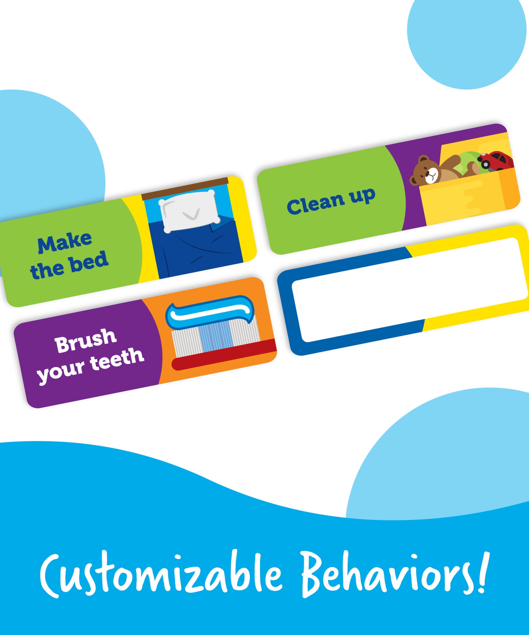 Learning Resources Good Job Magnetic Reward Chart for Kids, Customisable Behavior and Responsibility Tracker with 91 Magnets, Hanging Cord and Storage Tray, Ages 3+