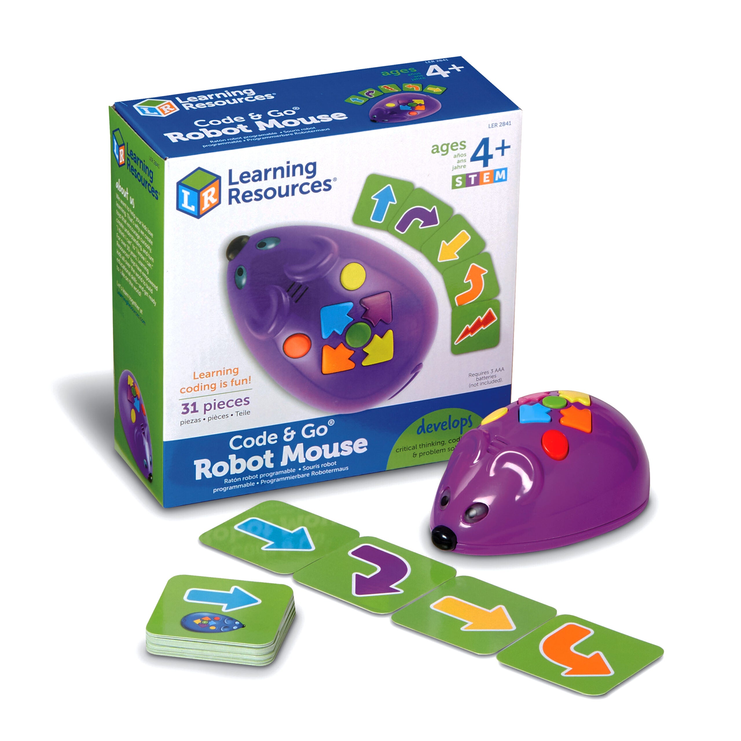 Learning Resources Code & Go Robot Mouse, Early STEM Coding Set for Ki ...