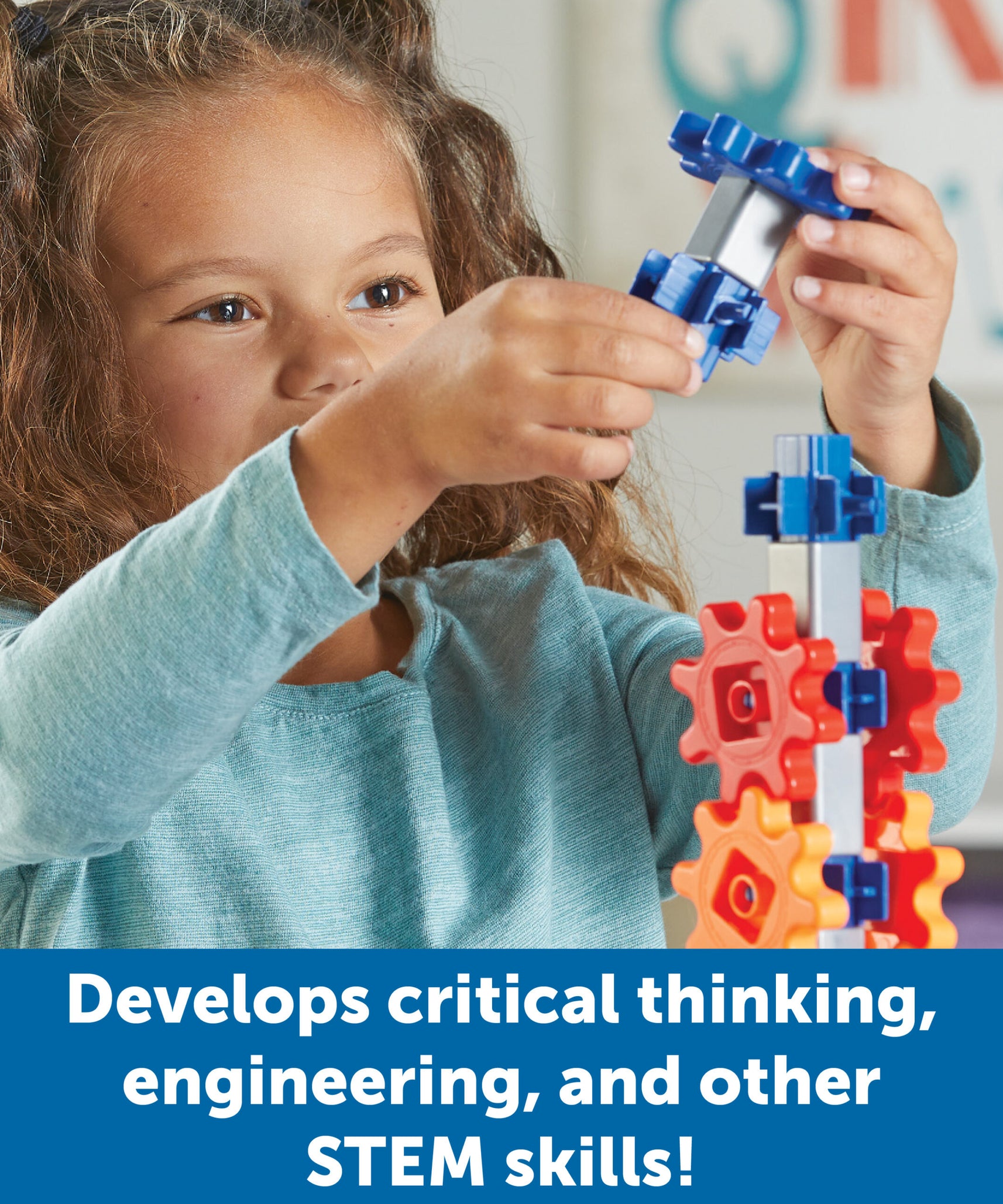 مجموعة بناء STEM Explorers Machine Makers من Learning Resources، مكونة من 50 قطعة للأطفال، ألعاب هندسية، اصنع آلاتك الخاصة، للأعمار من 5 سنوات فما فوق، تتضمن بطاقات أنشطة