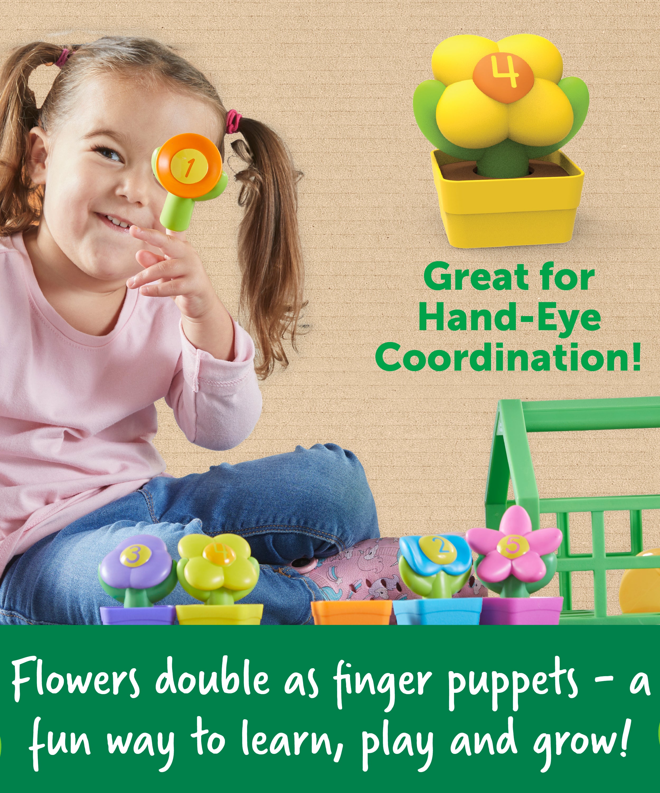 مجموعة ألعاب الألوان والأرقام من Learning Resources، لعبة العد ومطابقة الألوان للأطفال الصغار، مجموعة ألعاب مستدامة لمرحلة ما قبل المدرسة للأعمار من 18 شهرًا فما فوق