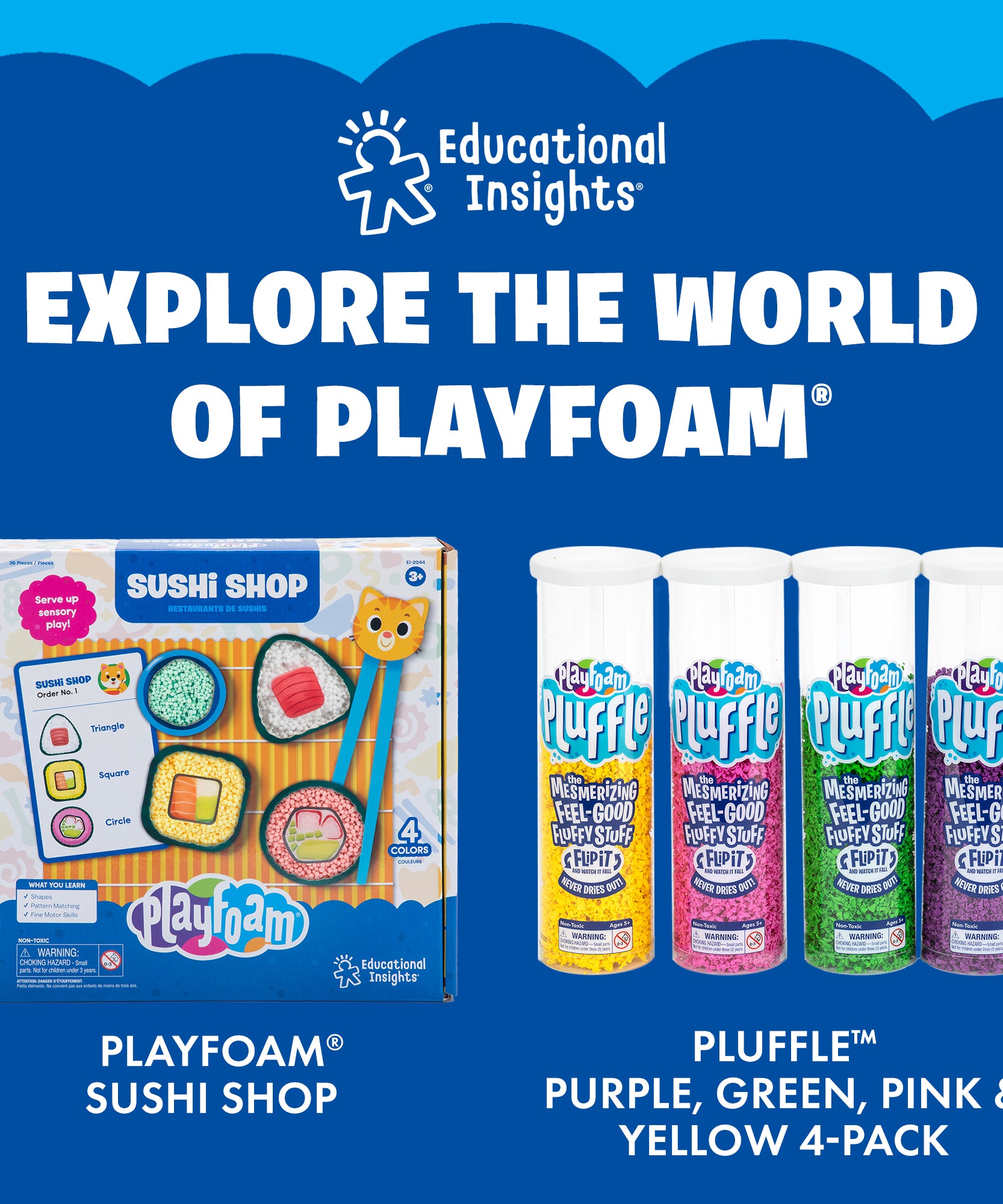 Learning Resources Playfoam Combo 8-Pack, Mess-Free Sensory Play Foam, Never Dries Out, Includes Classic and Sparkle Colors for Creative Play