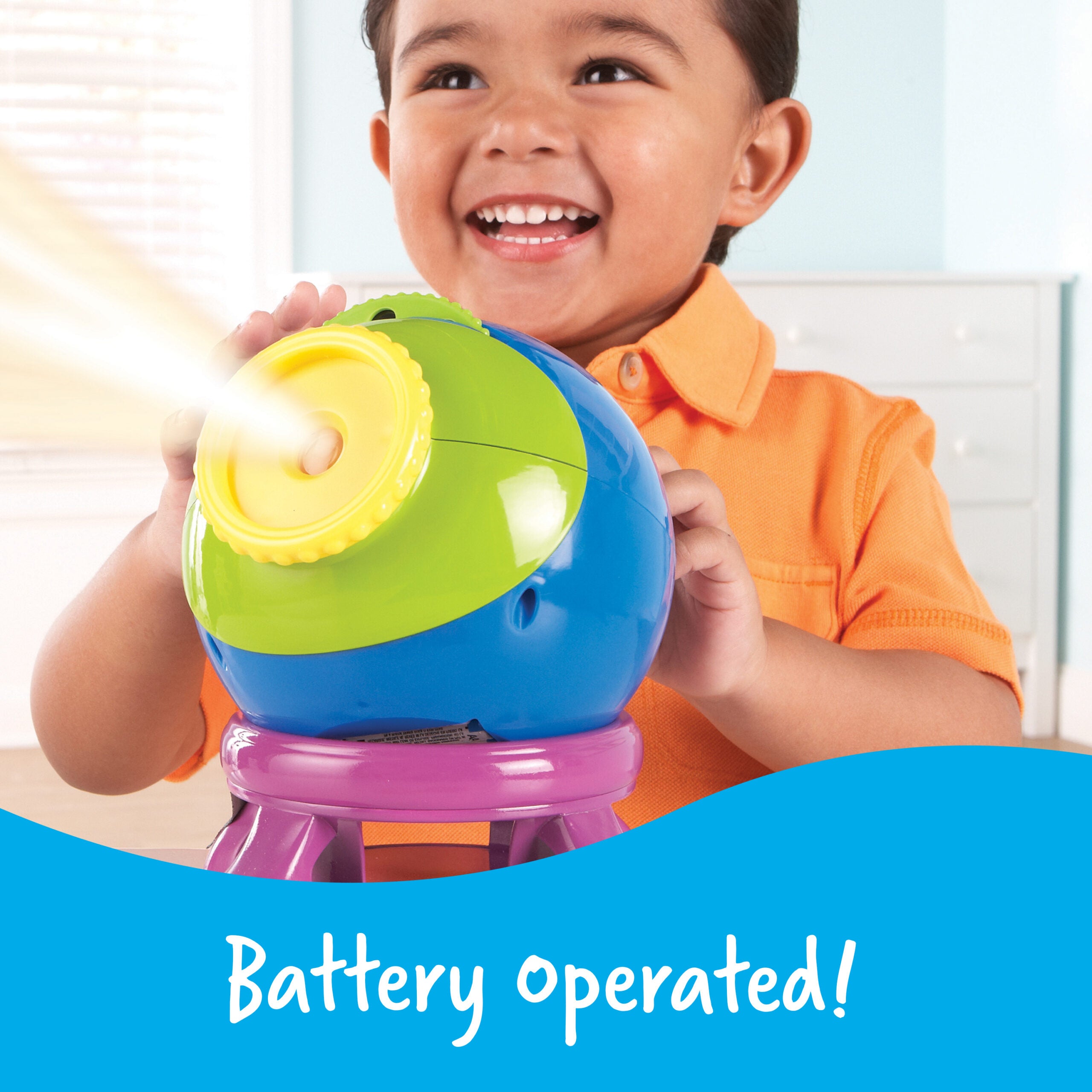 موارد التعلم - جهاز عرض النجوم المتألقة للعلوم الأساسية، لعبة فضاء تعليمية مع 24 صورة ودليل أنشطة متعدد اللغات، للأعمار من 3 سنوات فما فوق