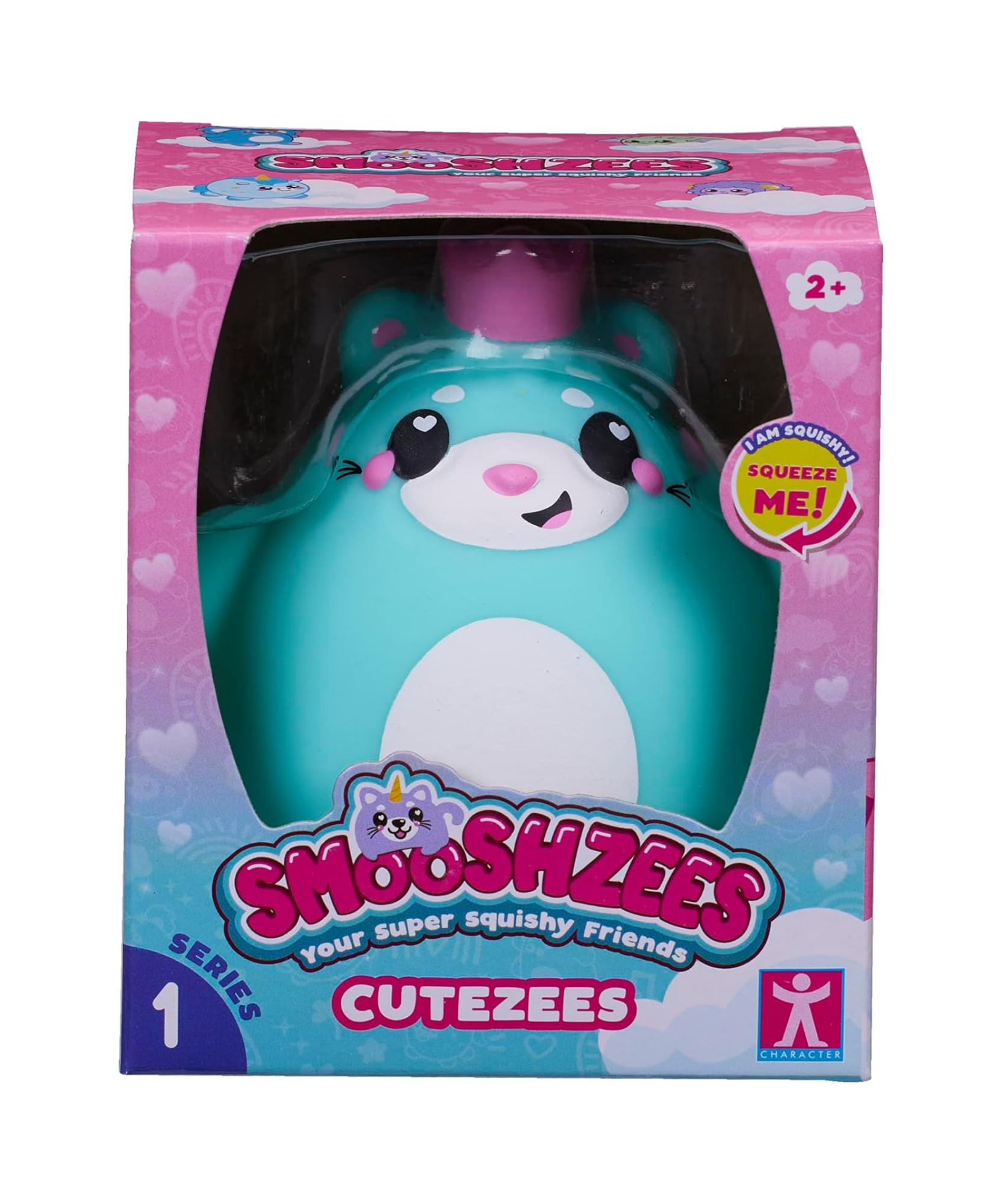 سمووشز كيوتيزيز إسمي، القطة الخضراء، شخصيات قابلة للتجميع، ناعمة للغاية، محببة وطرية!