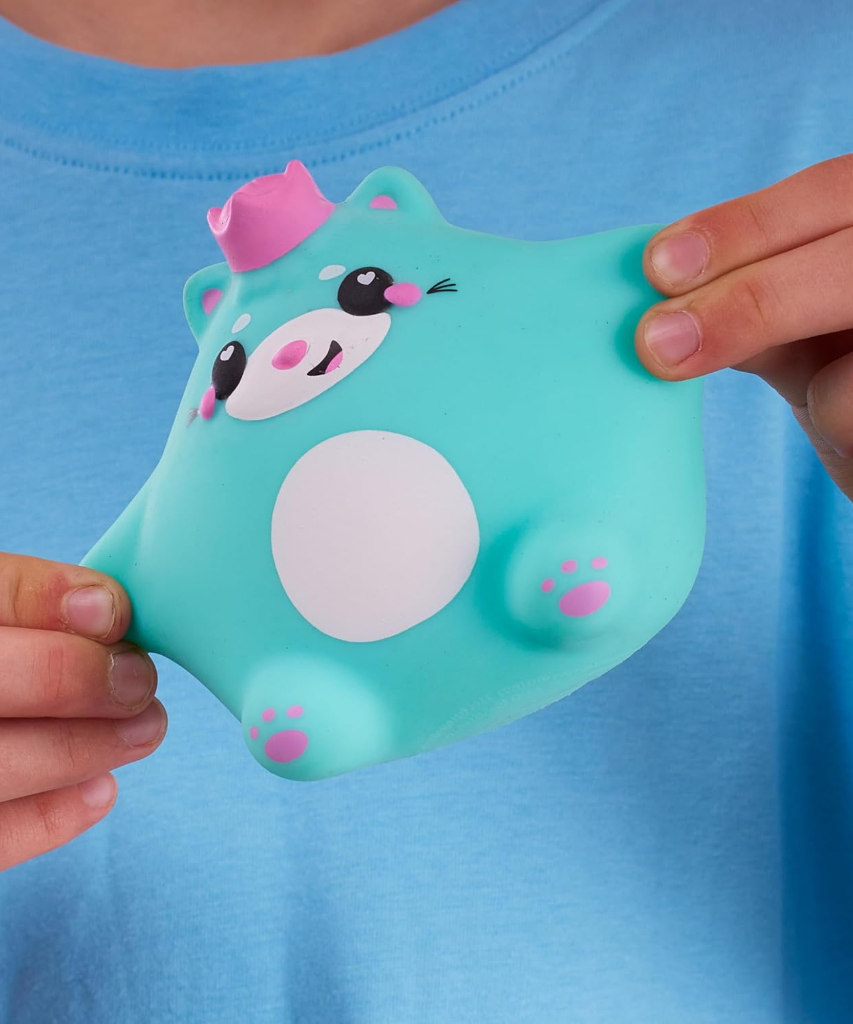 سمووشز كيوتيزيز إسمي، القطة الخضراء، شخصيات قابلة للتجميع، ناعمة للغاية، محببة وطرية!