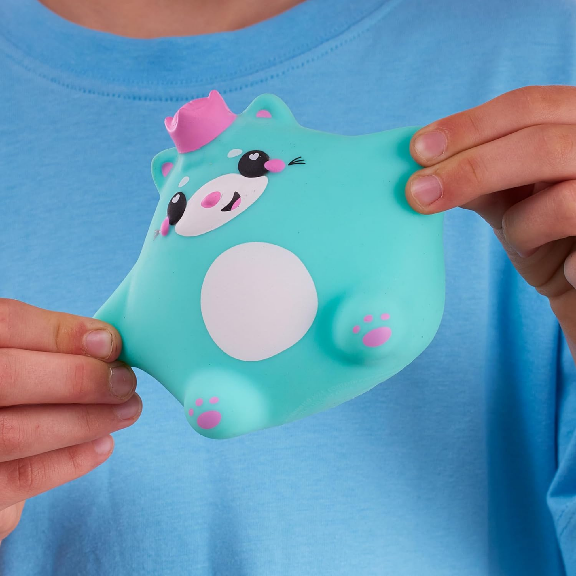 سمووشز كيوتيزيز إسمي، القطة الخضراء، شخصيات قابلة للتجميع، ناعمة للغاية، محببة وطرية!