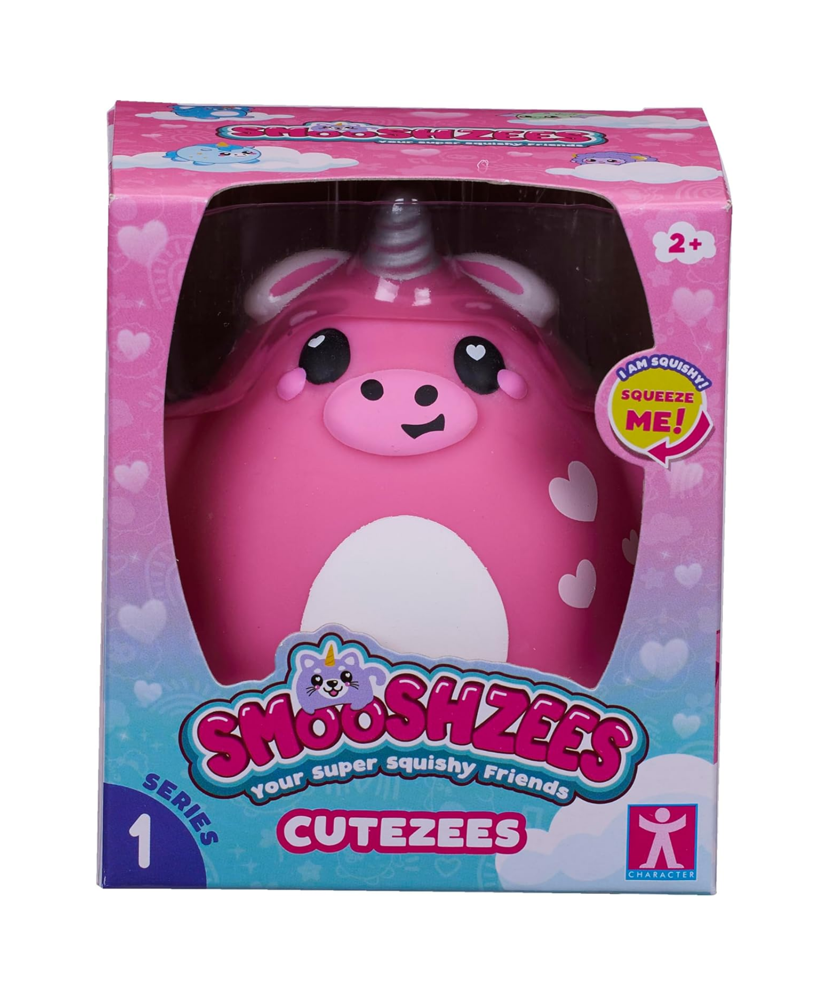 سمووشزيز كيوتيزيز سكارليت، بينك يونيكاو، شخصيات قابلة للتجميع، ناعمة للغاية، محببة وطرية!