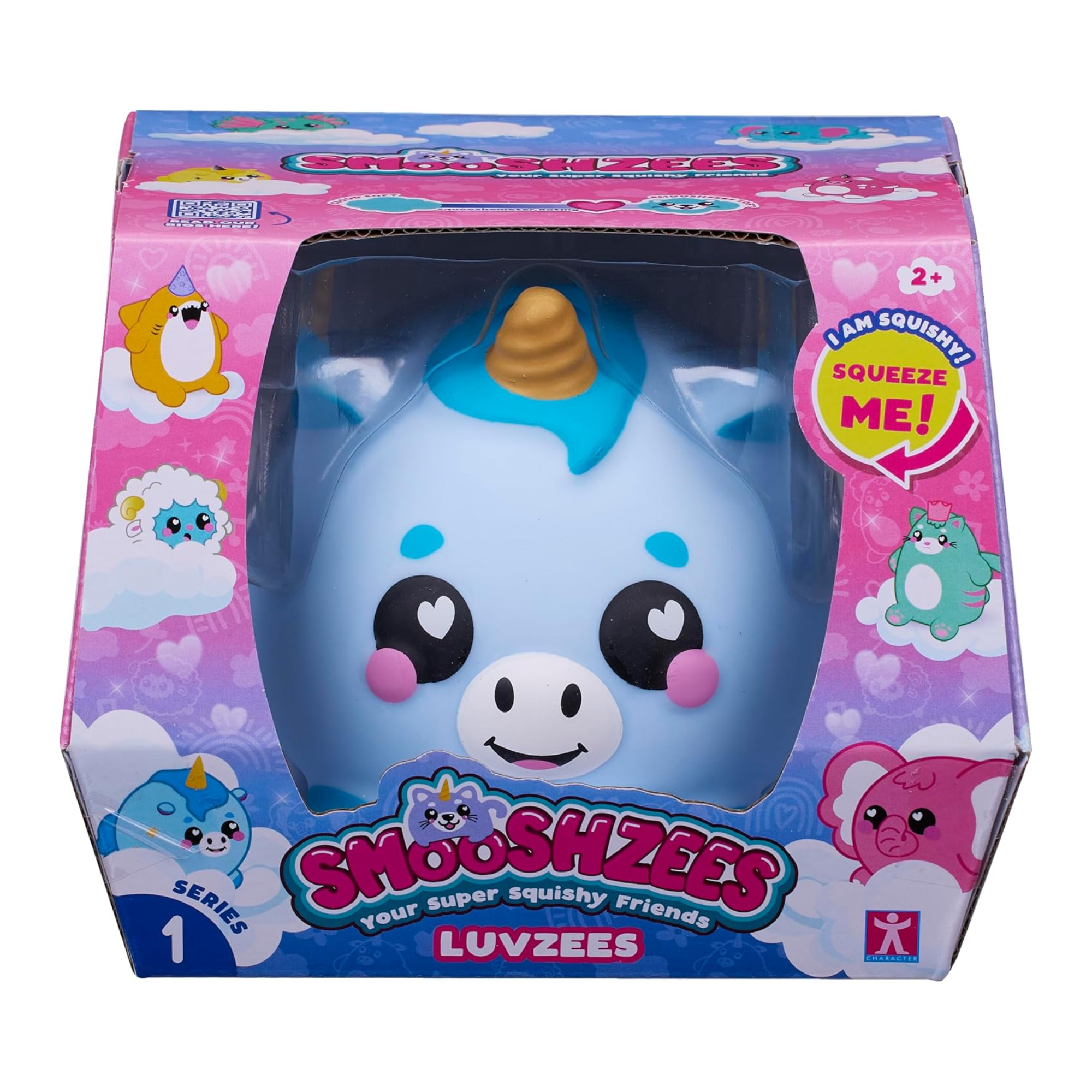 سمووشزيز لوفزيس، بولتز، يونيكورن أزرق، شخصيات قابلة للتجميع، ناعمة للغاية، محببة وطرية!