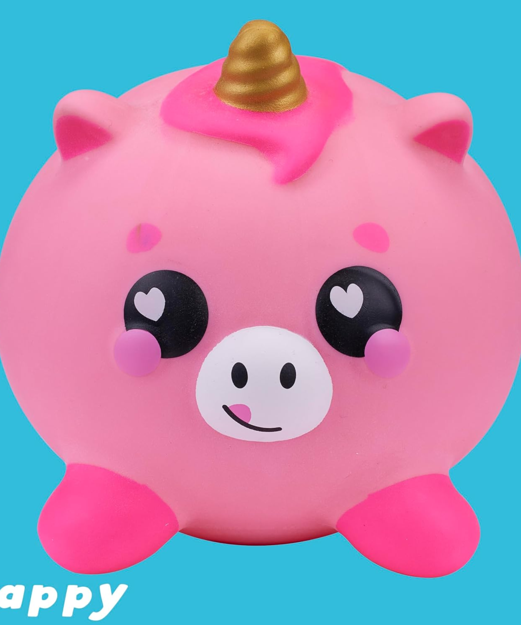 Smooshzees Luvzees, Zappy, Pink Unicorn, Collectable Characters, Supersoft, Cuddly and Squishy!