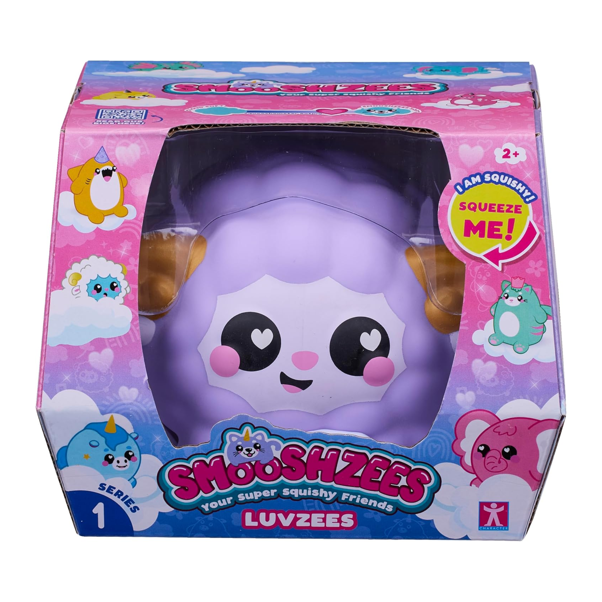 سمووشزيز لوفزيس، ويلو، وخروف أرجواني، شخصيات قابلة للتجميع، ناعمة للغاية، ومحبوبة، وطرية!