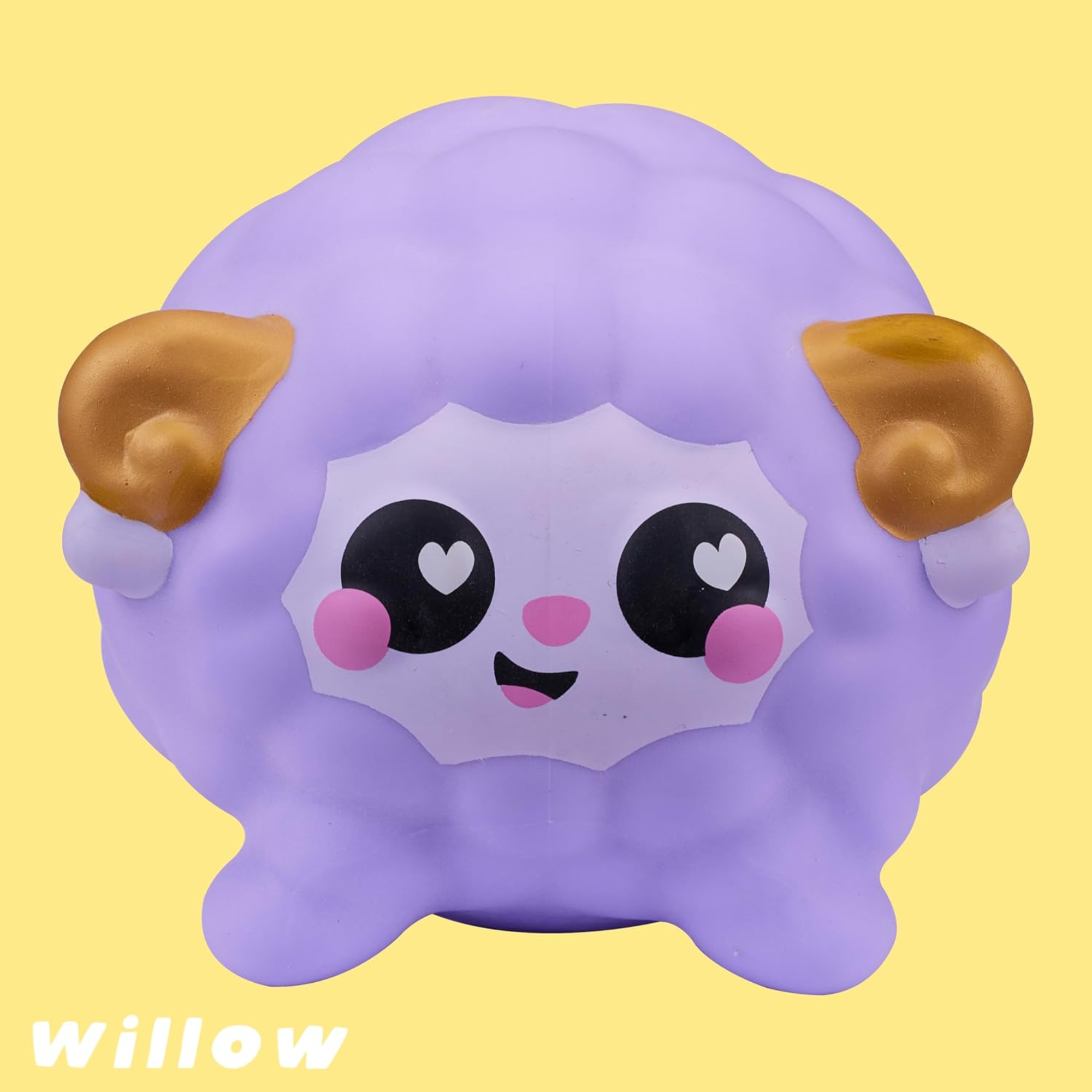 Smooshzees Luvzees, Willow, Purple Sheep, Collectable Characters, Supersoft, Cuddly and Squishy!