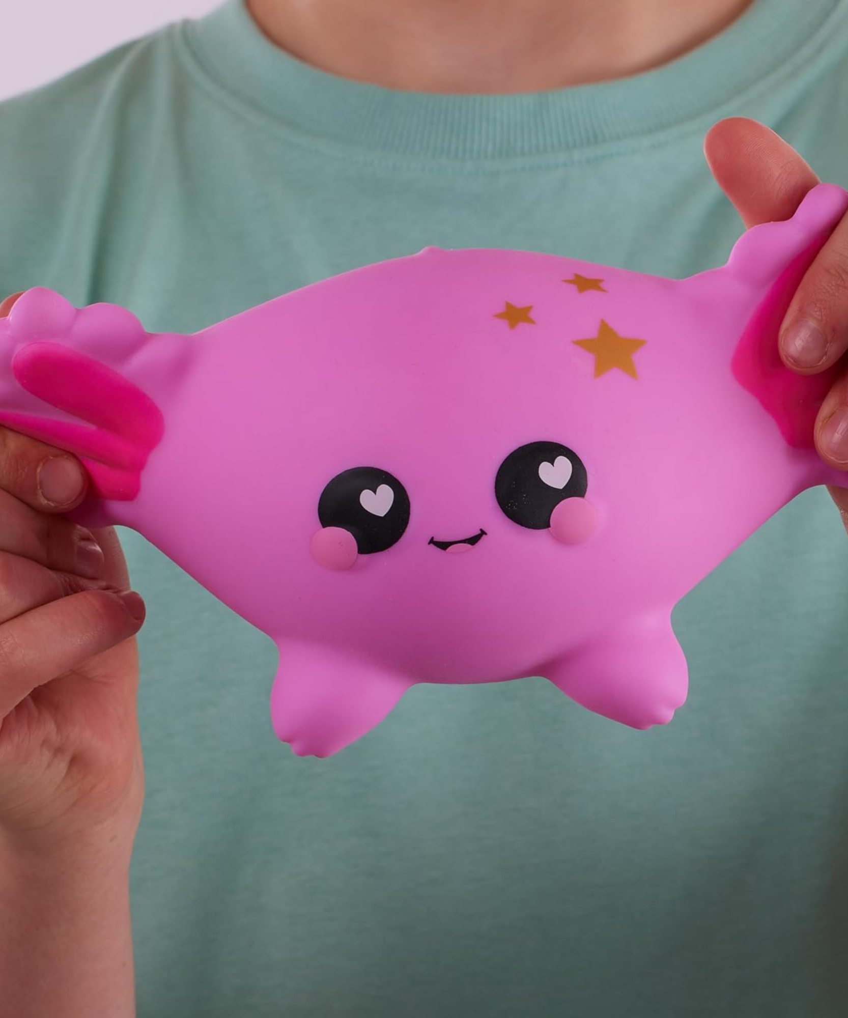 سمووشزيز لوفزيس، جيلي، أكسولوتل وردي، شخصيات قابلة للتجميع، ناعمة للغاية، محببة وطرية!