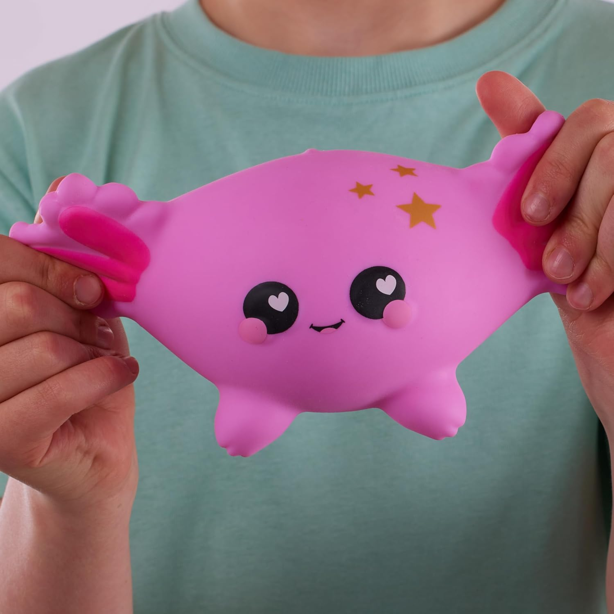 سمووشزيز لوفزيس، جيلي، أكسولوتل وردي، شخصيات قابلة للتجميع، ناعمة للغاية، محببة وطرية!