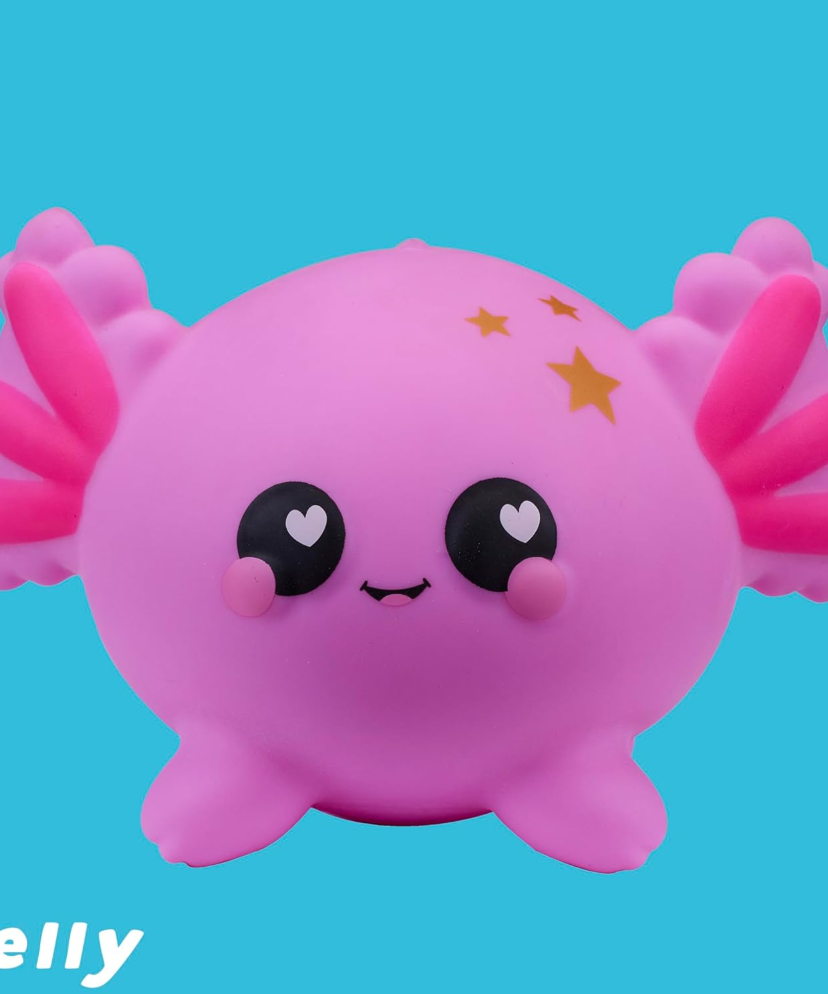 سمووشزيز لوفزيس، جيلي، أكسولوتل وردي، شخصيات قابلة للتجميع، ناعمة للغاية، محببة وطرية!