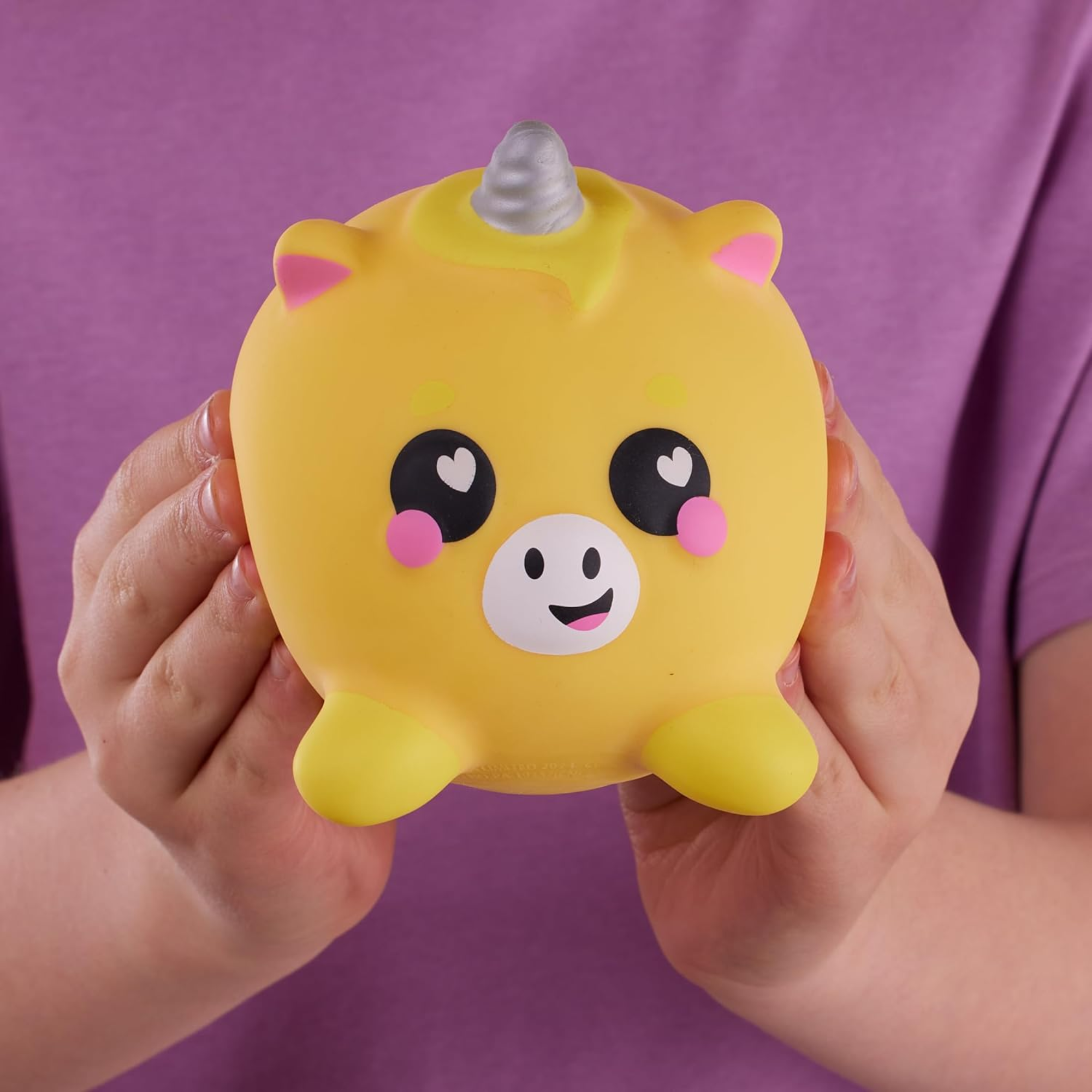 سمووشزيز لوفزيس، فندر، وحيد القرن الأصفر، شخصيات قابلة للتجميع، ناعمة للغاية، محببة وطرية!