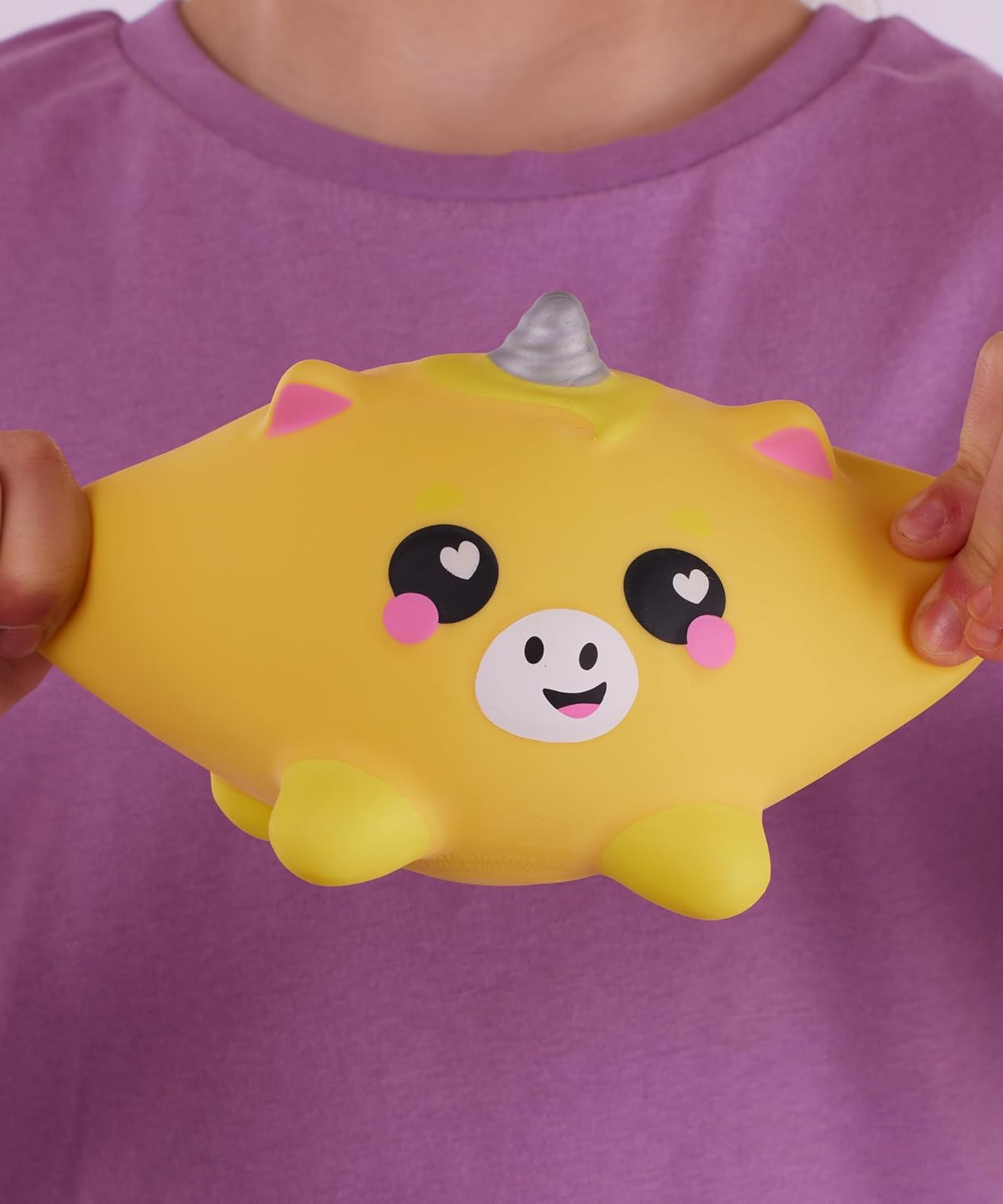 سمووشزيز لوفزيس، فندر، وحيد القرن الأصفر، شخصيات قابلة للتجميع، ناعمة للغاية، محببة وطرية!