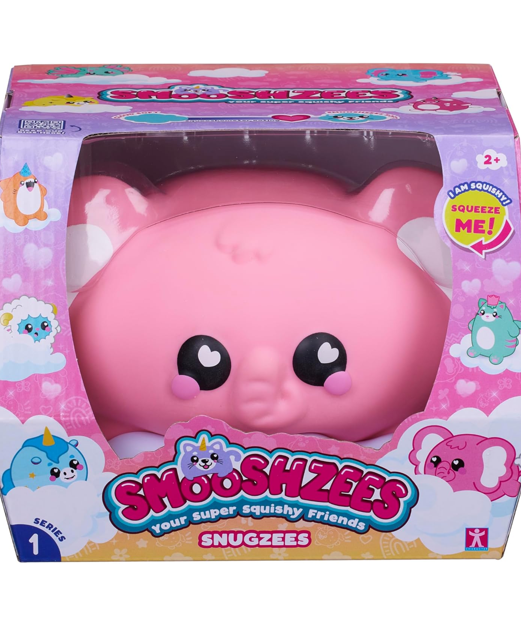 سمووشزيز سنجزيز، بابلز، فيل وردي، شخصيات قابلة للتجميع، ناعمة للغاية، محببة وطرية!