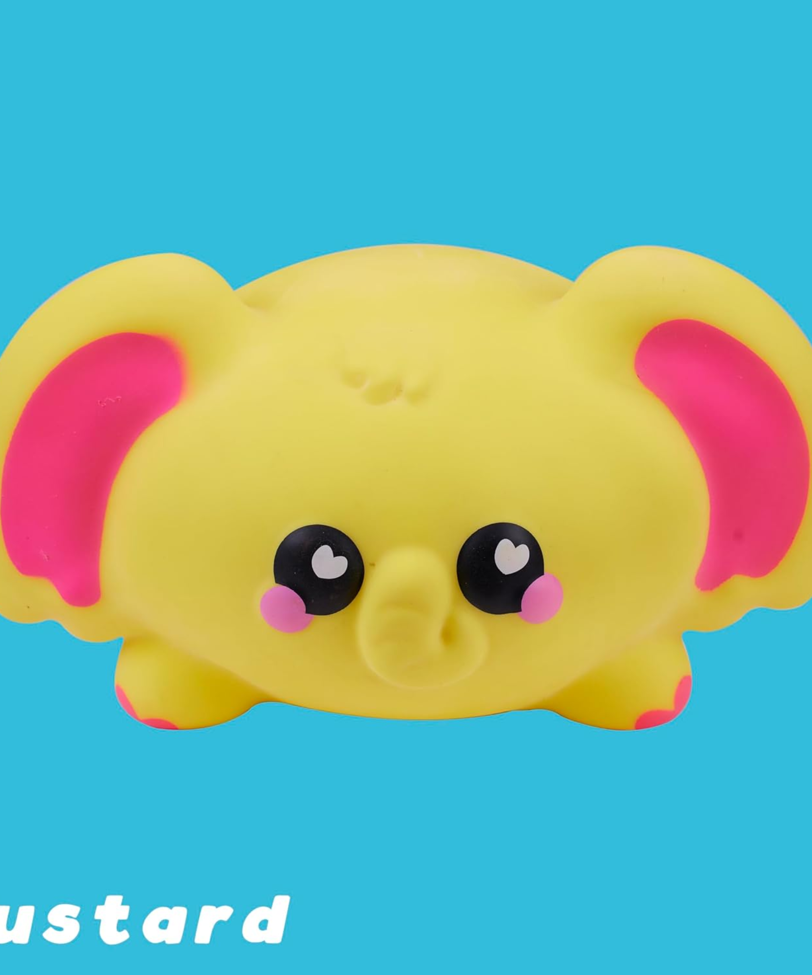 سمووشزيز سنجزيز، كاسترد، فيل أصفر، شخصيات قابلة للتجميع، ناعمة للغاية، محببة وطرية!