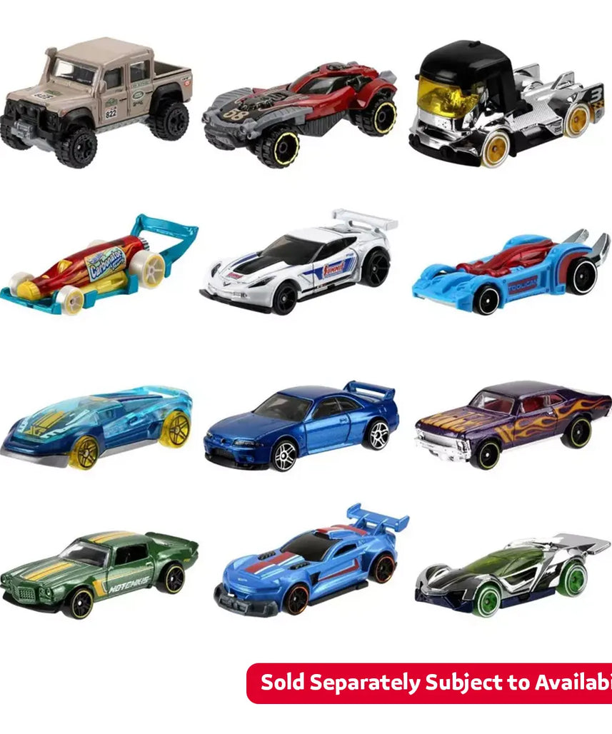 Hot Wheels Basic Cars Assorted Single Pack, 1:64 Scale Die-Cast Vehicle, Collectible Toy Car for Kids 3 Years and Up