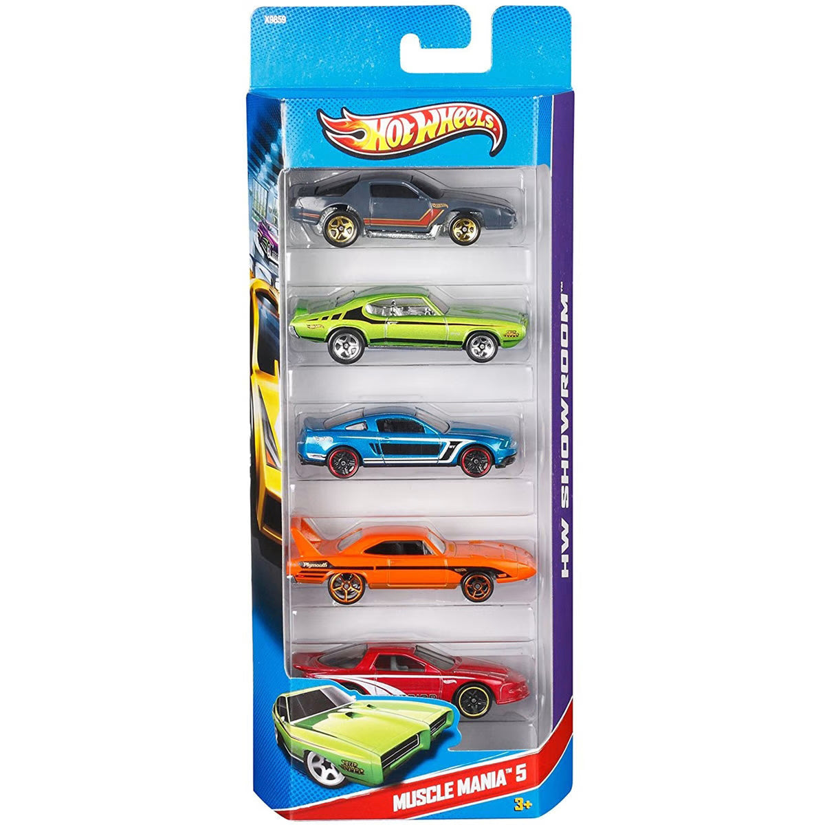 Hot Wheels 5-Car Die-Cast Vehicle Gift Pack, 1:64 Scale Cars for Racing, Stunts and Collecting, Styles May Vary