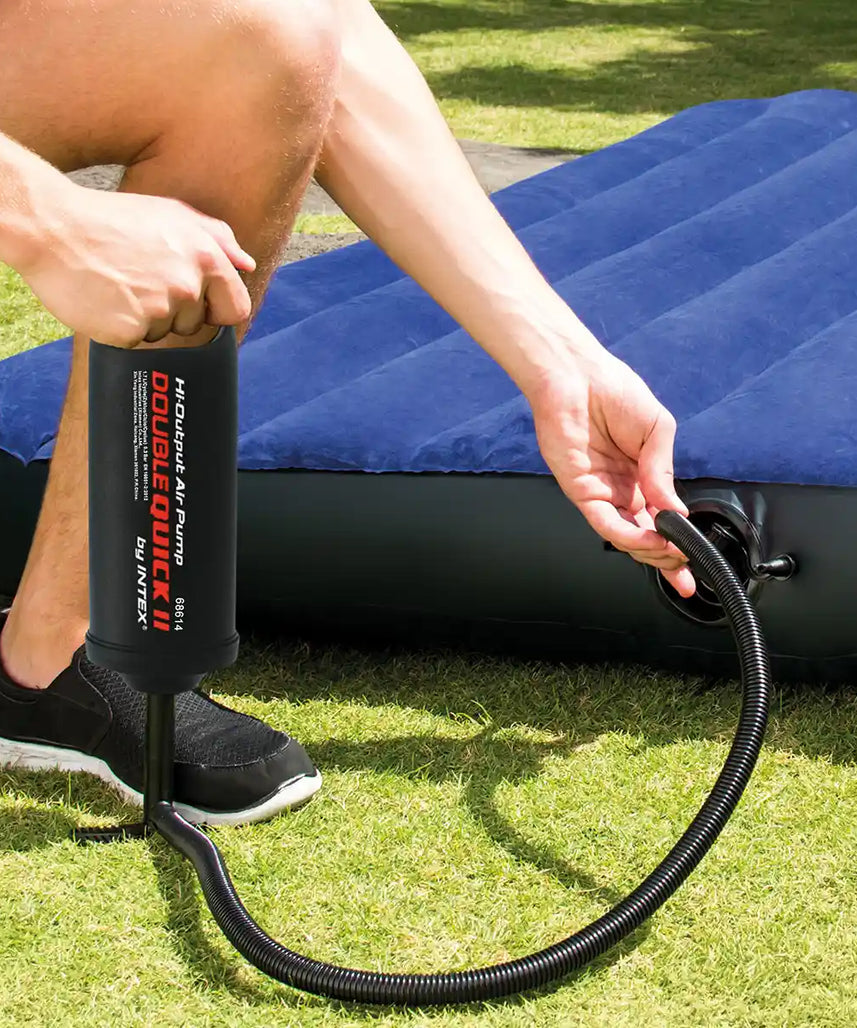 Intex Double Quick II 36cm High-Output Hand Pump for Air Mattresses Pool Toys and Inflatables