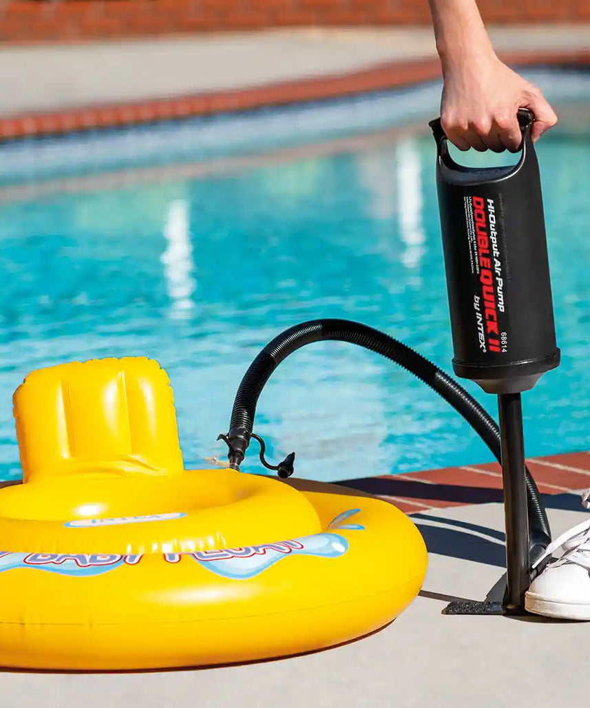 Intex Double Quick II 36cm High-Output Hand Pump for Air Mattresses Pool Toys and Inflatables