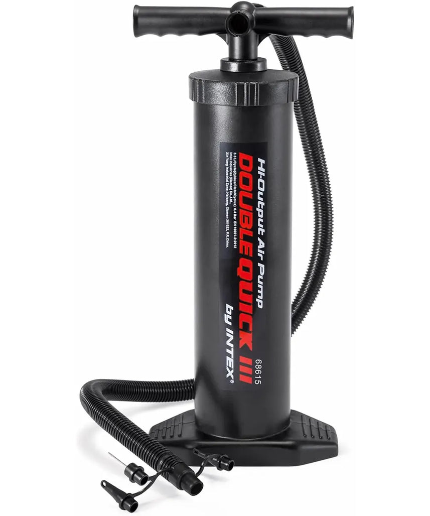 Intex 68615 High Output Hand Pump 48cm Double Action for Air Mattresses Pool Toys and Inflatables – Black