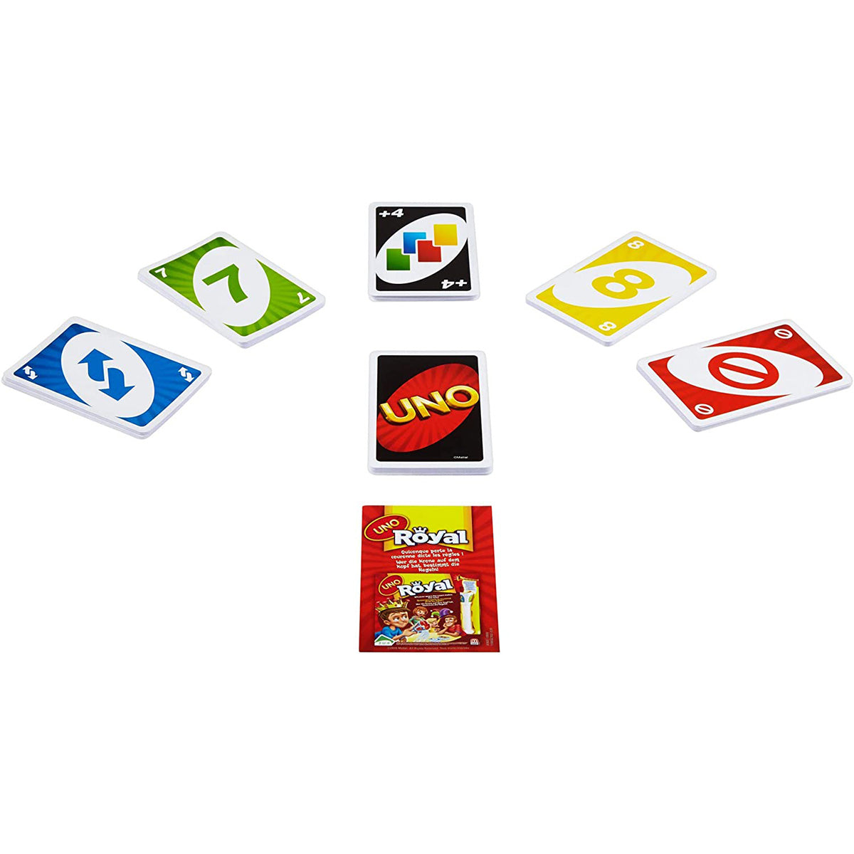 UNO Card Game, Family Games, Multi-Color, Classic Matching Card Game with Customizable Wild Cards, 2-10 Players, Ages 7+