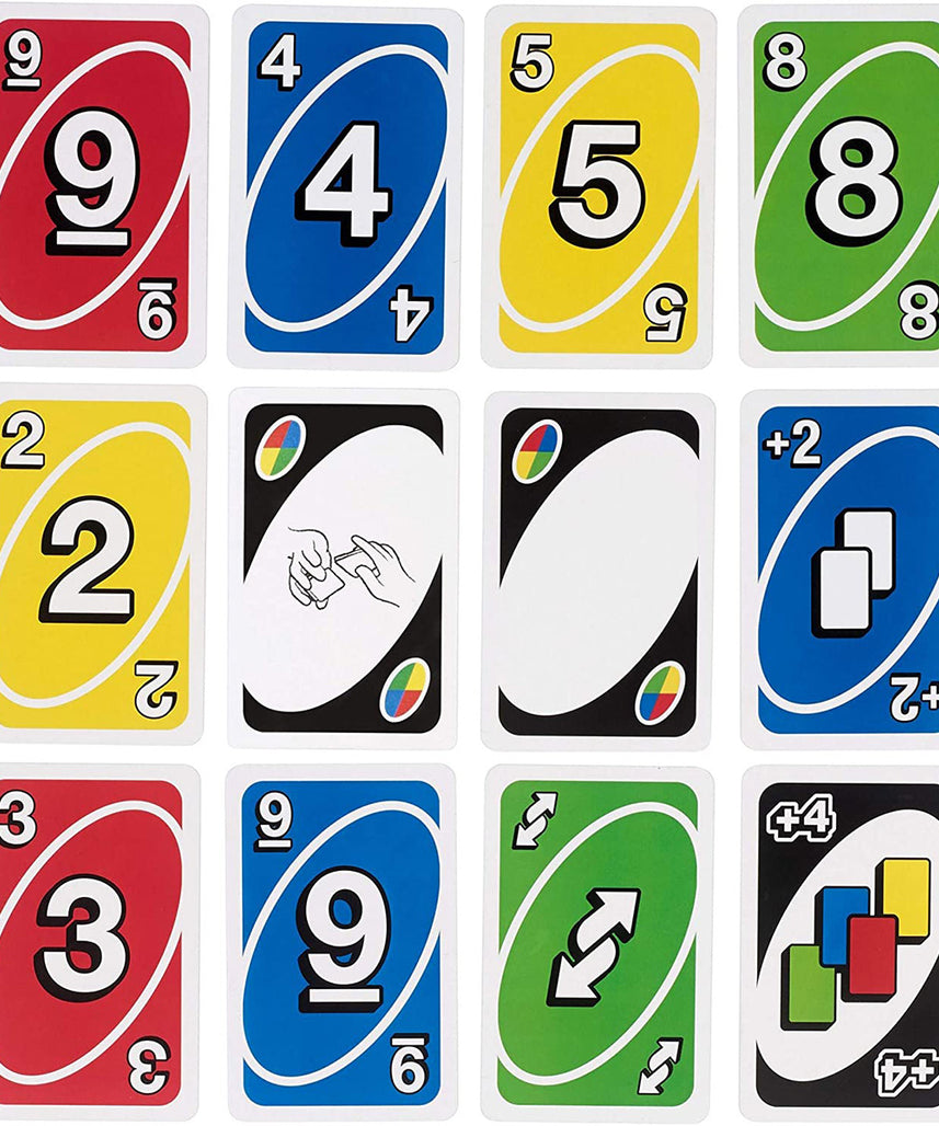 UNO Card Game, Family Games, Multi-Color, Classic Matching Card Game with Customizable Wild Cards, 2-10 Players, Ages 7+