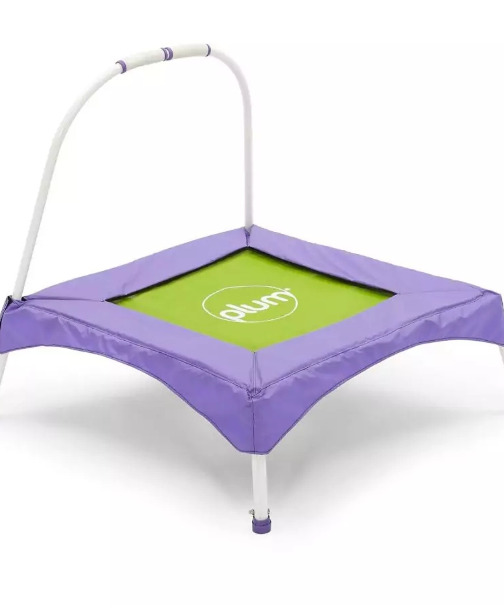 ترامبولين بلام جونيور جامبر، لعبة ترفيهية مستقرة للاستخدام الداخلي والخارجي، بمقابض إسفنجية ناعمة وسهلة الإمساك، تصميم إطار مبطن، مناسب للأطفال من سن 18 شهرًا فما فوق، لون أرجواني