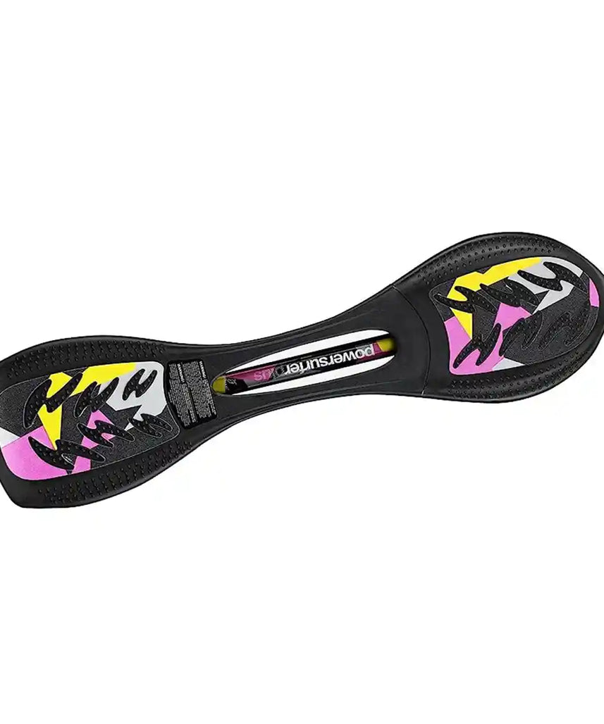 لوح تزلج JD Bug Power Surfer باللون الوردي والأبيض، سطح مرن خفيف الوزن، عجلات عالية الأداء، تصميم متين للأطفال والمراهقين من سن 8 سنوات فما فوق