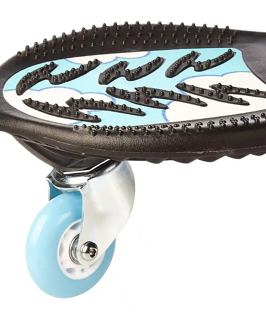 JD Bug Power Surfer Skateboard Blue White, Lightweight Flexible Deck, High Performance Wheels, Durable Build for Kids and Teens Age 8+