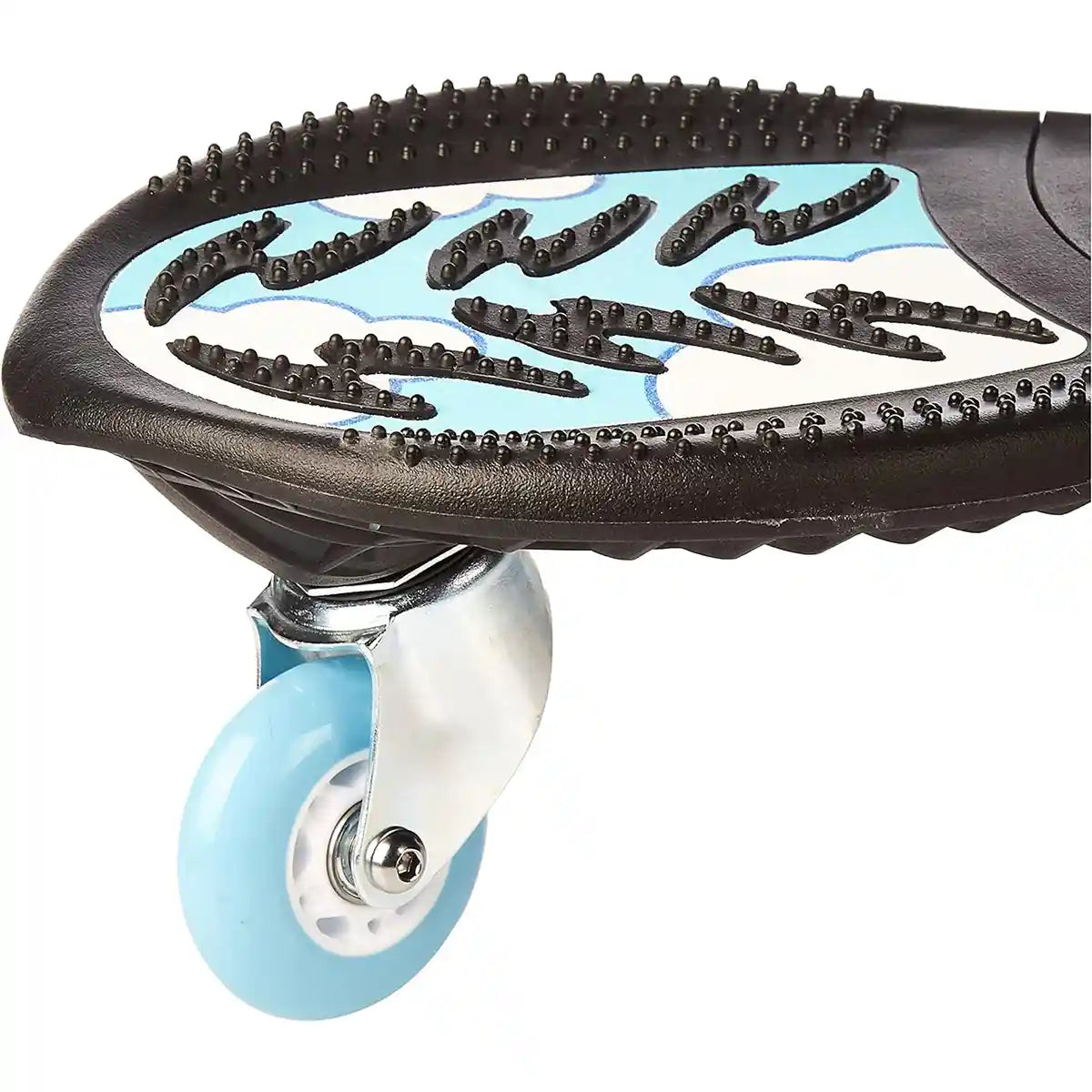 JD Bug Power Surfer Skateboard Blue White, Lightweight Flexible Deck, High Performance Wheels, Durable Build for Kids and Teens Age 8+