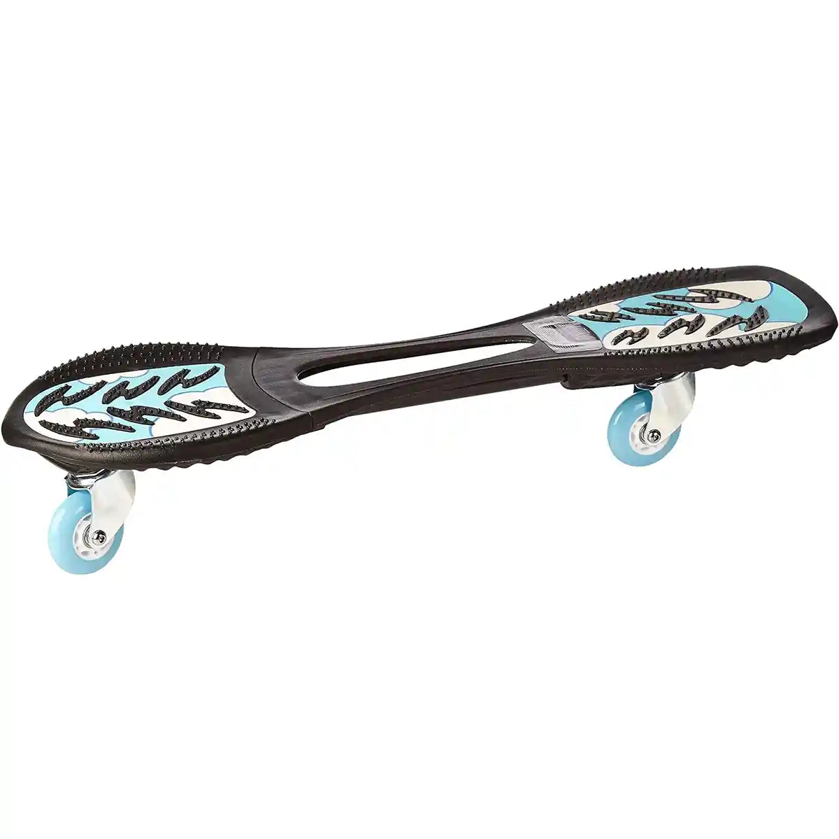 JD Bug Power Surfer Skateboard Blue White, Lightweight Flexible Deck, High Performance Wheels, Durable Build for Kids and Teens Age 8+